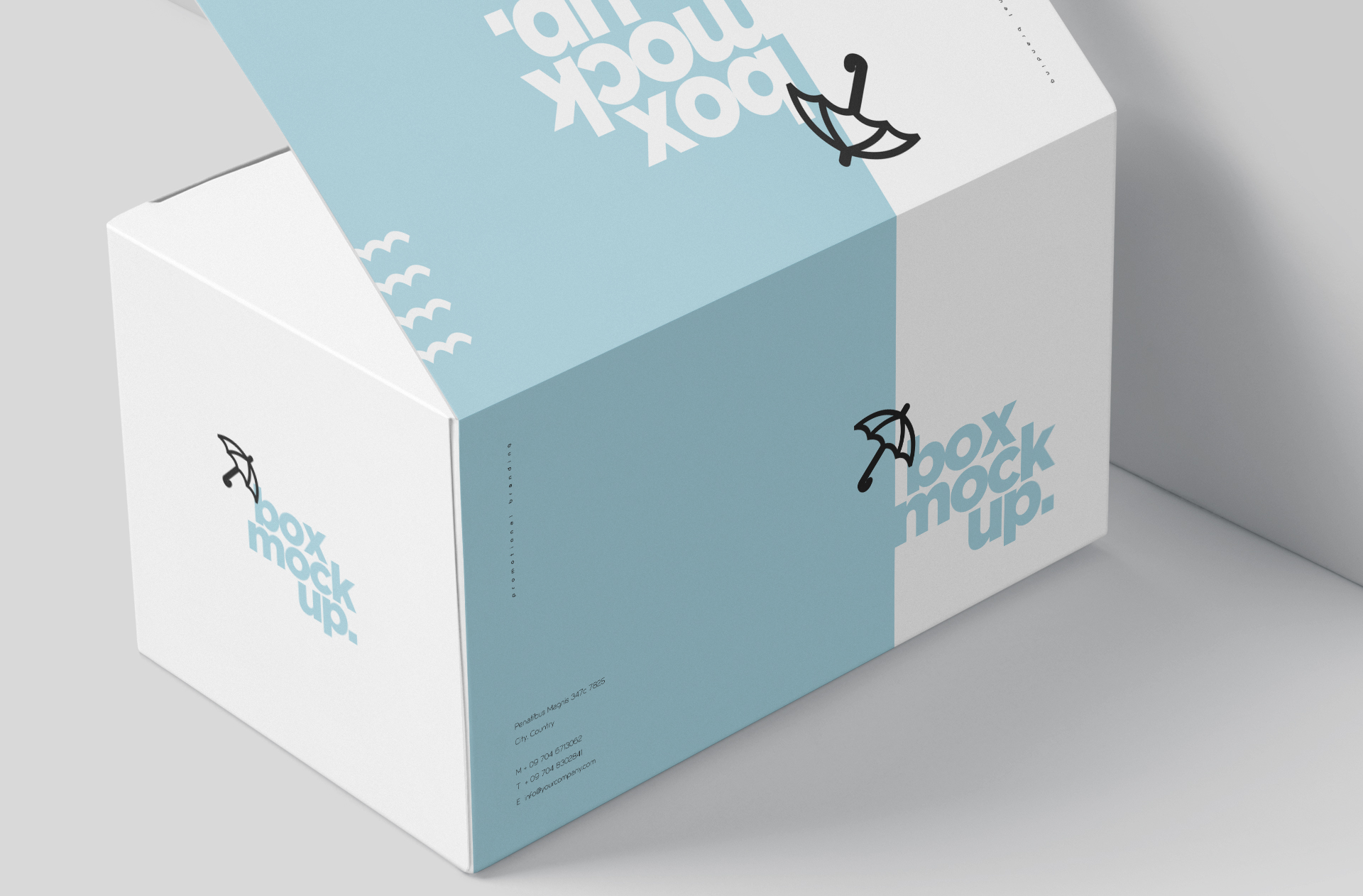 corrugated box mockup
