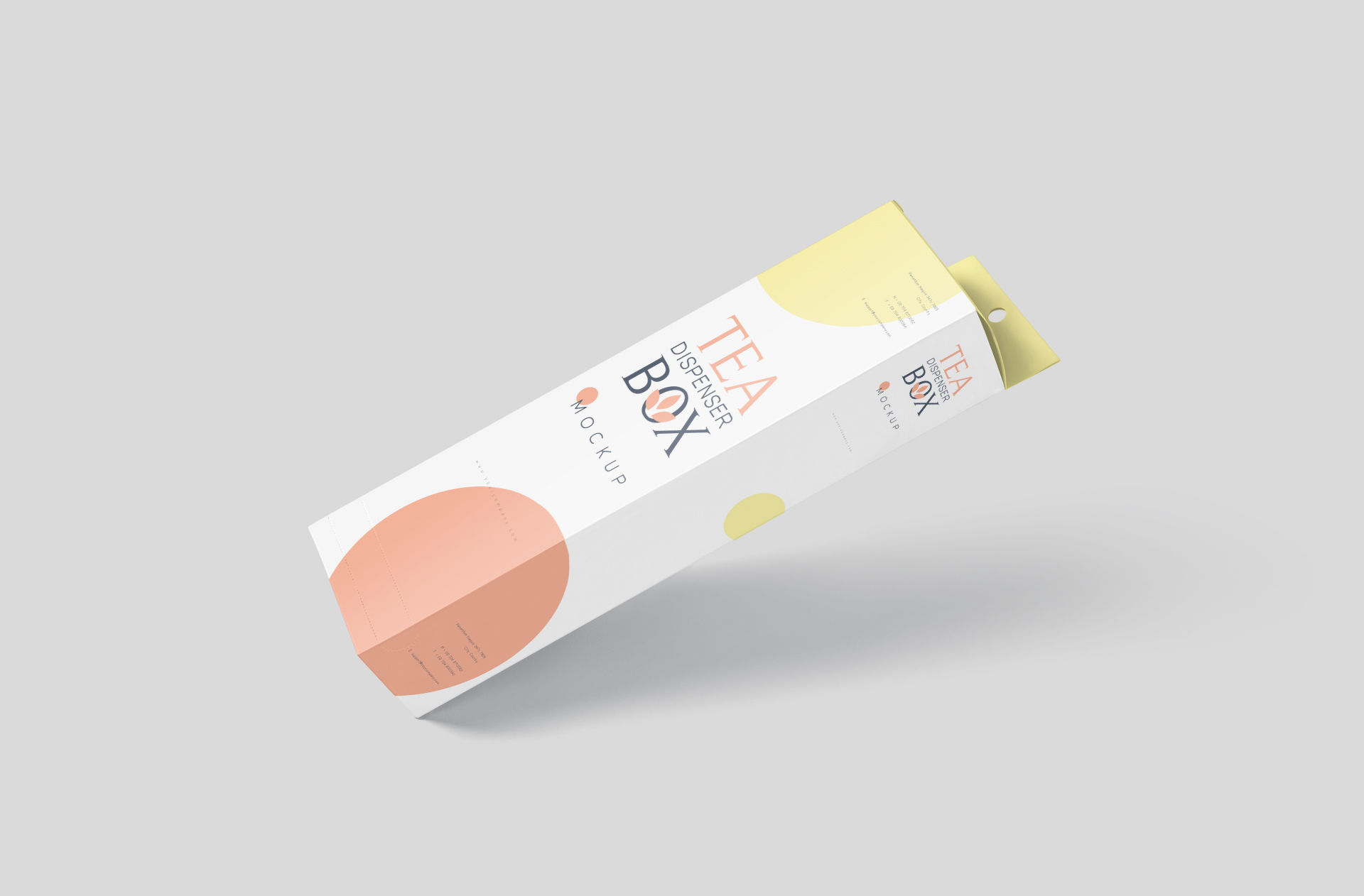 Floating Tea Dispenser Box Mock-up