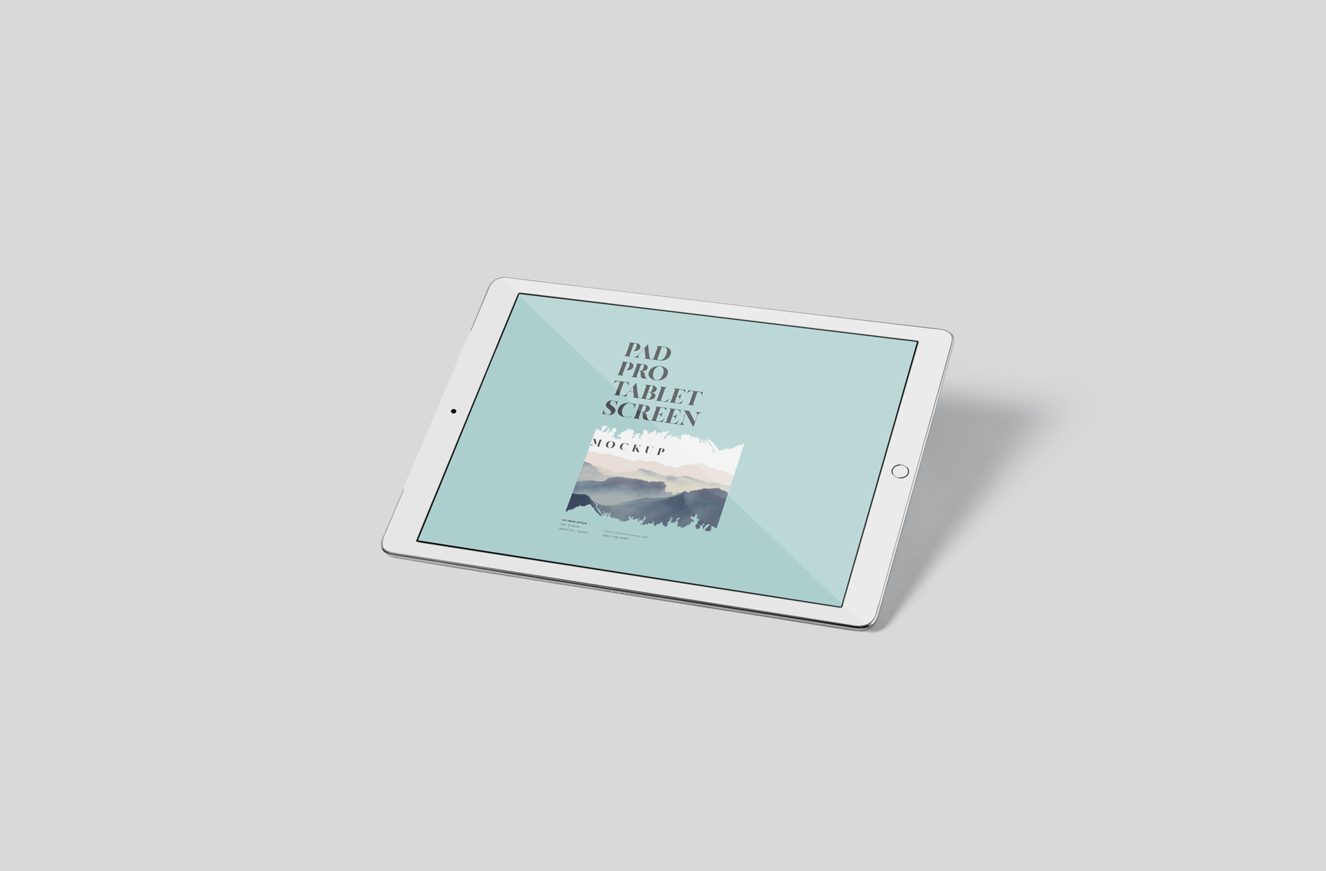 Floating iPad Pro Mockup – Dynamic Screen Display