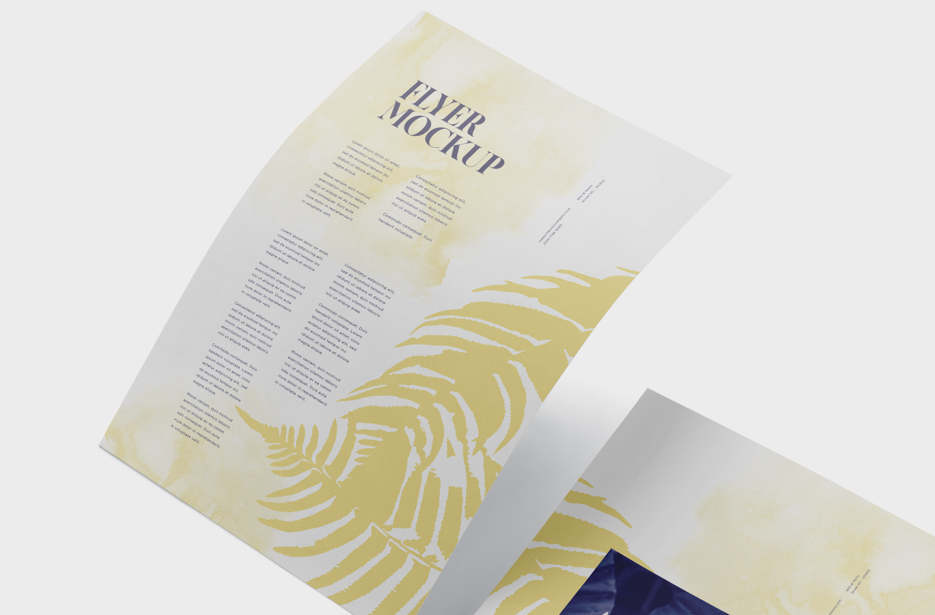 A4 flyer template