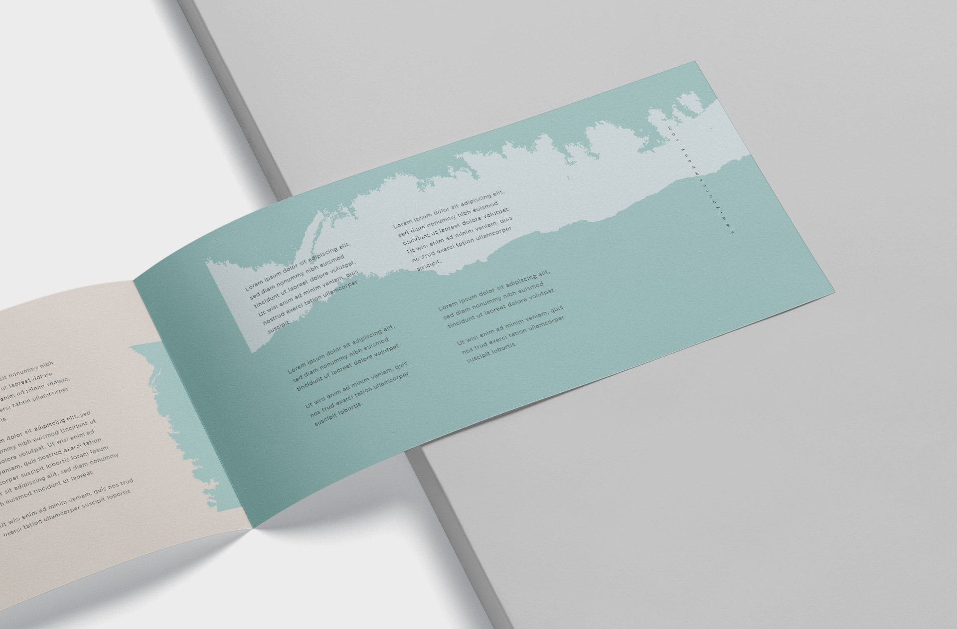 A4 bi-fold mockup