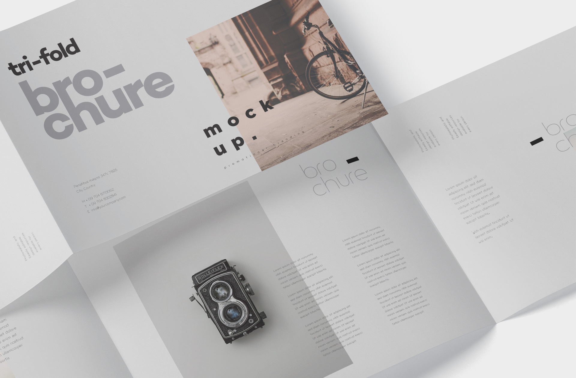 A4 brochure mockup