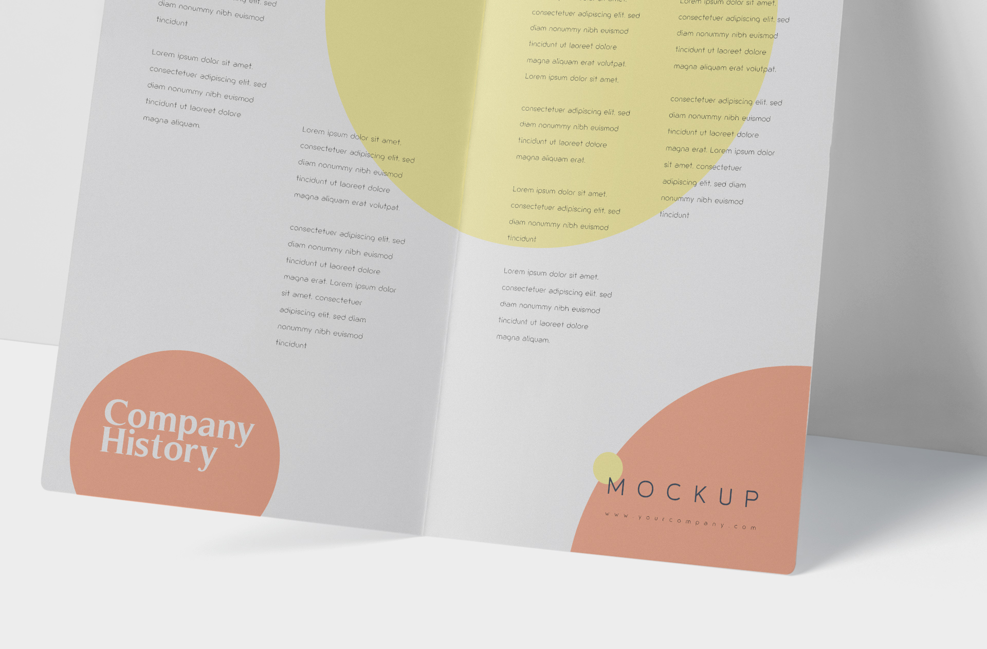 A4 brochure mockup