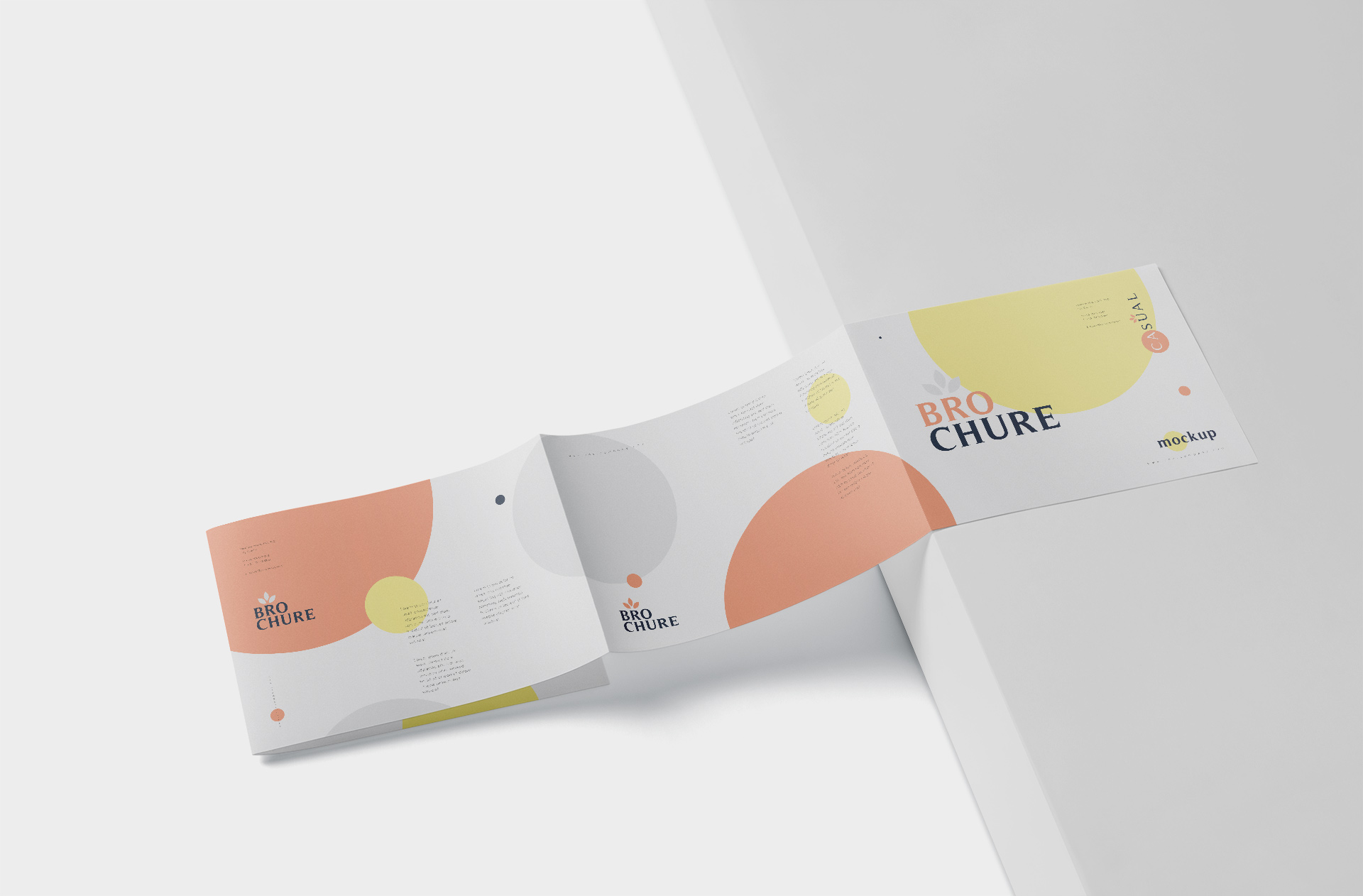 A4 Accordion Brochure Mockup – Realistic & Editable
