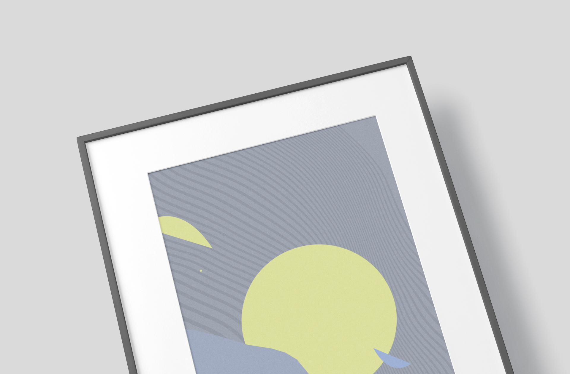 art display mockup