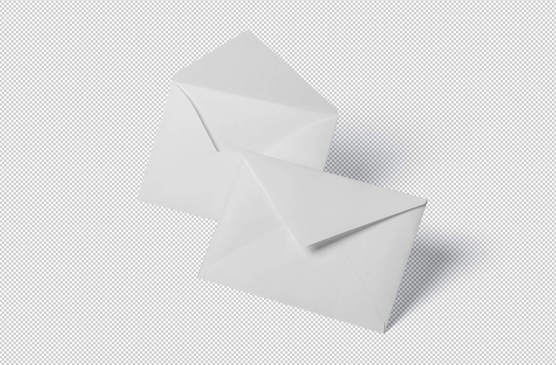 back side envelope mock-up