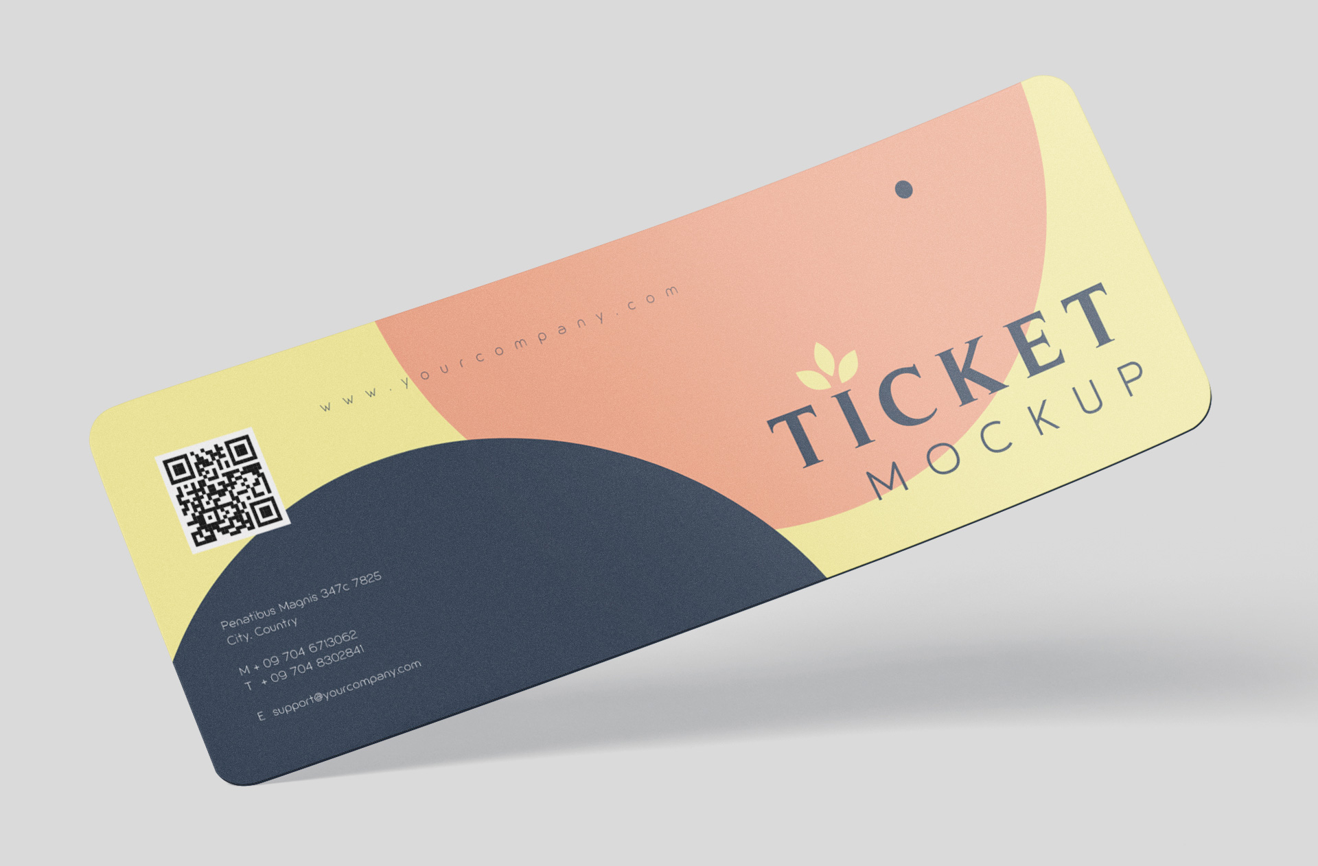 boarding pass mockup