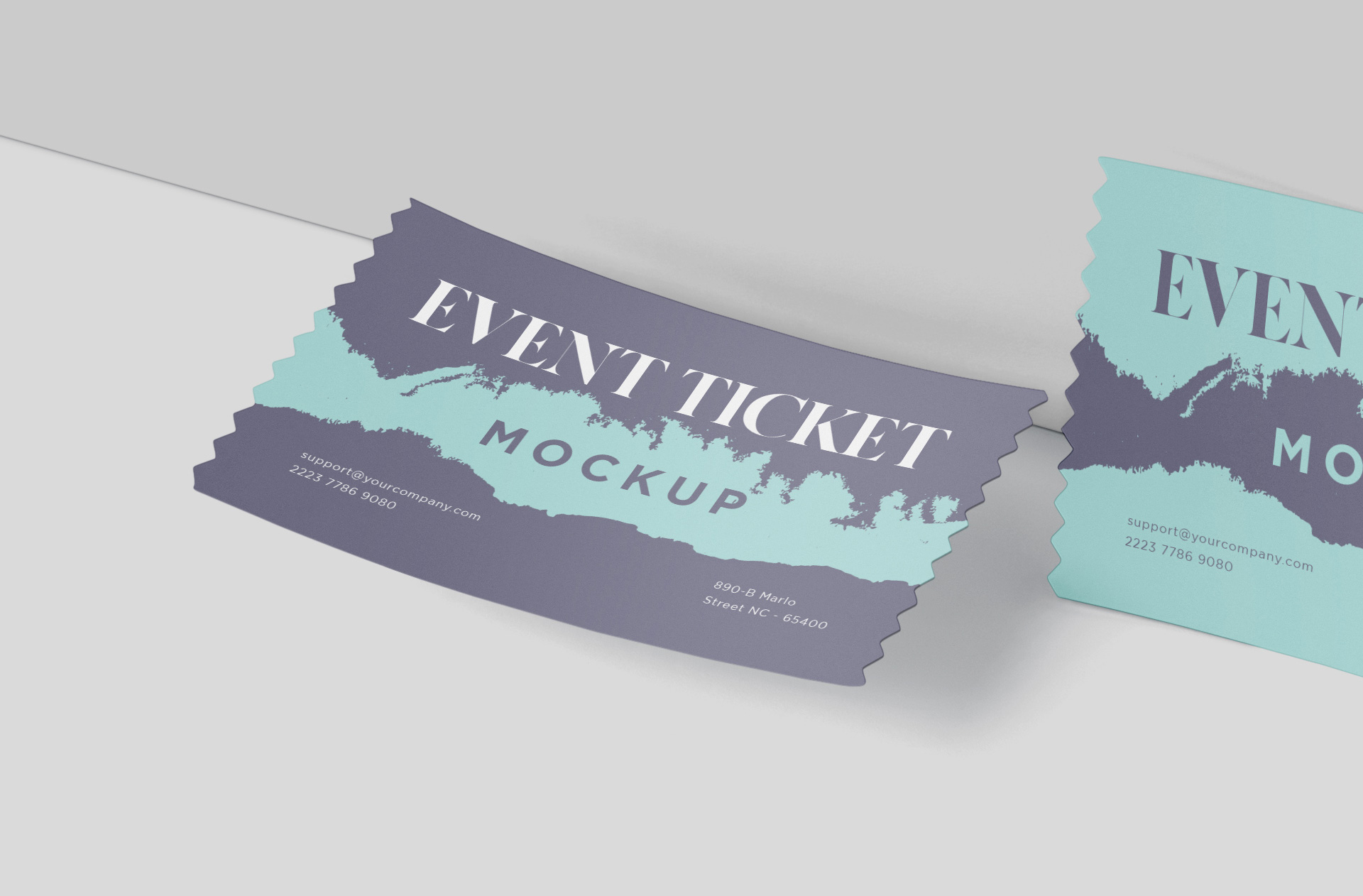 airline boarding pass mockup