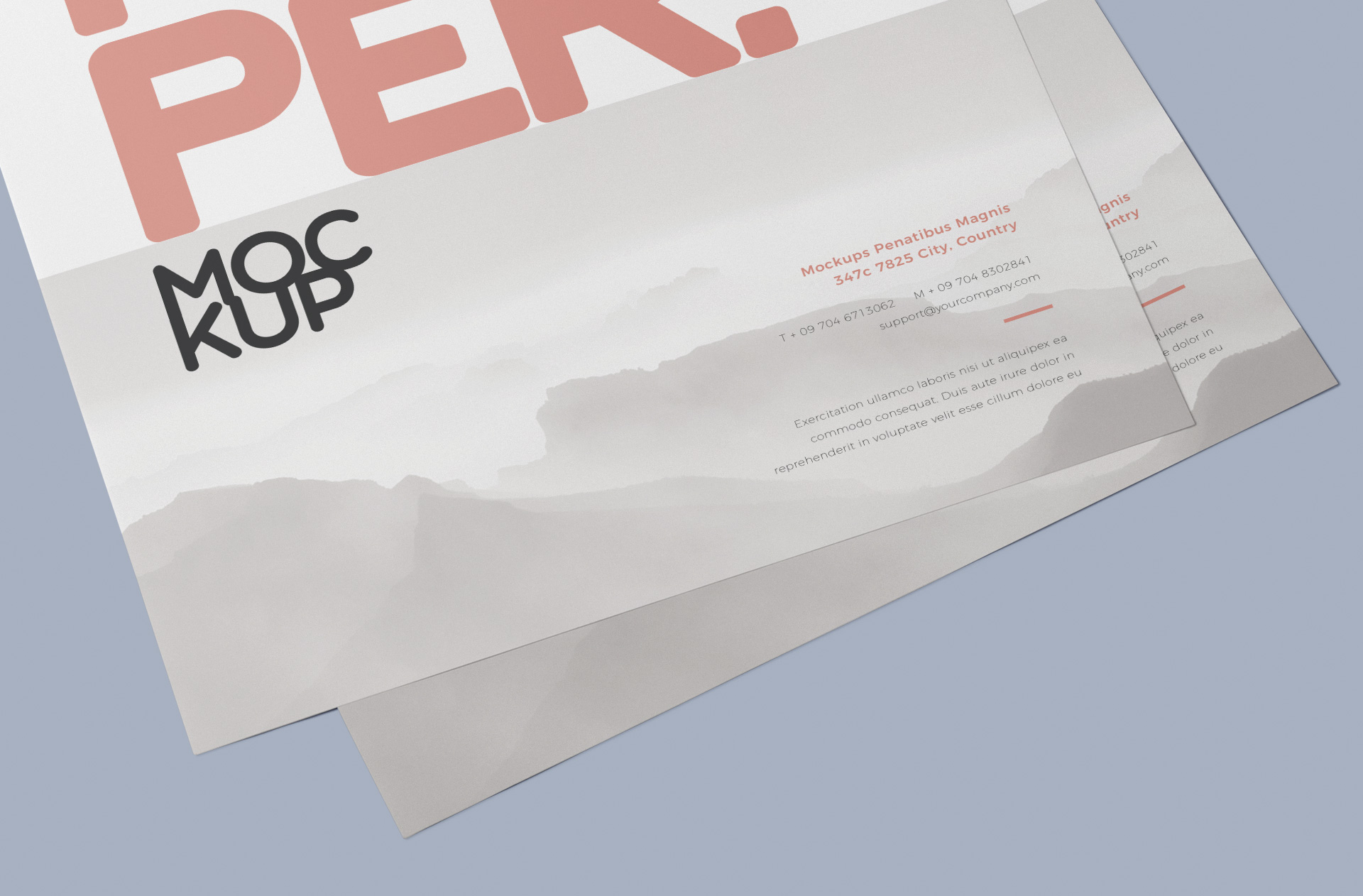 A3 paper mock-up