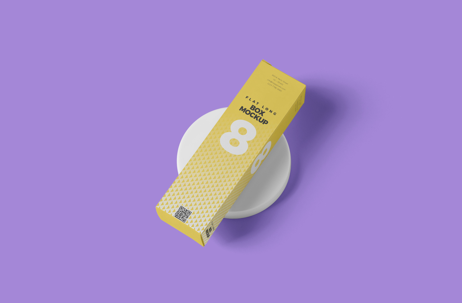 Tall Box Packaging Mockup with Minimalist Design