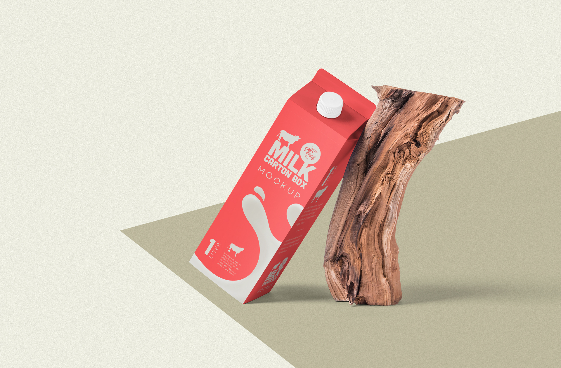 Photorealistic Beverage Carton Mockup for Branding