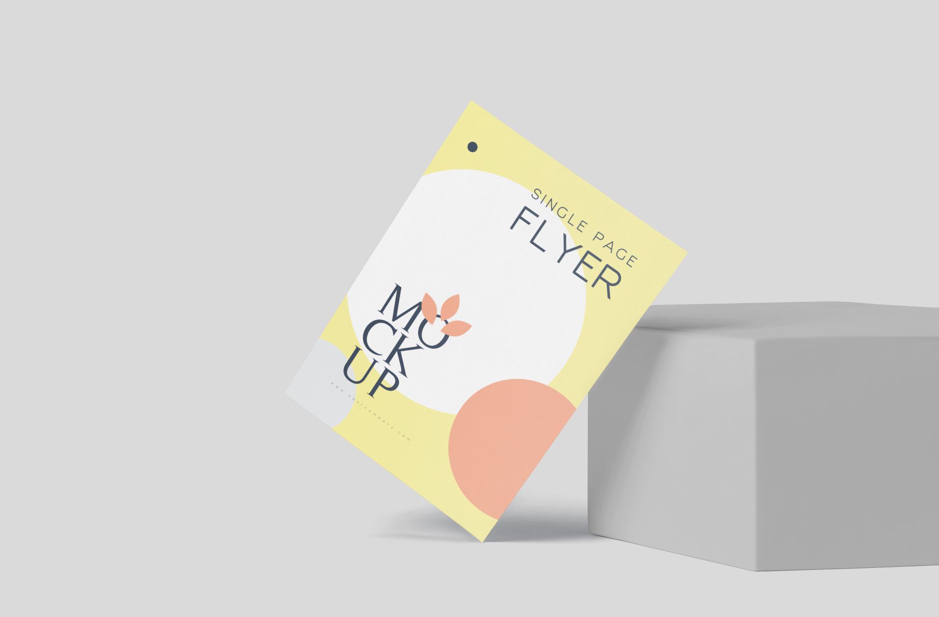 Floating Single Page Flyer Mock-up
