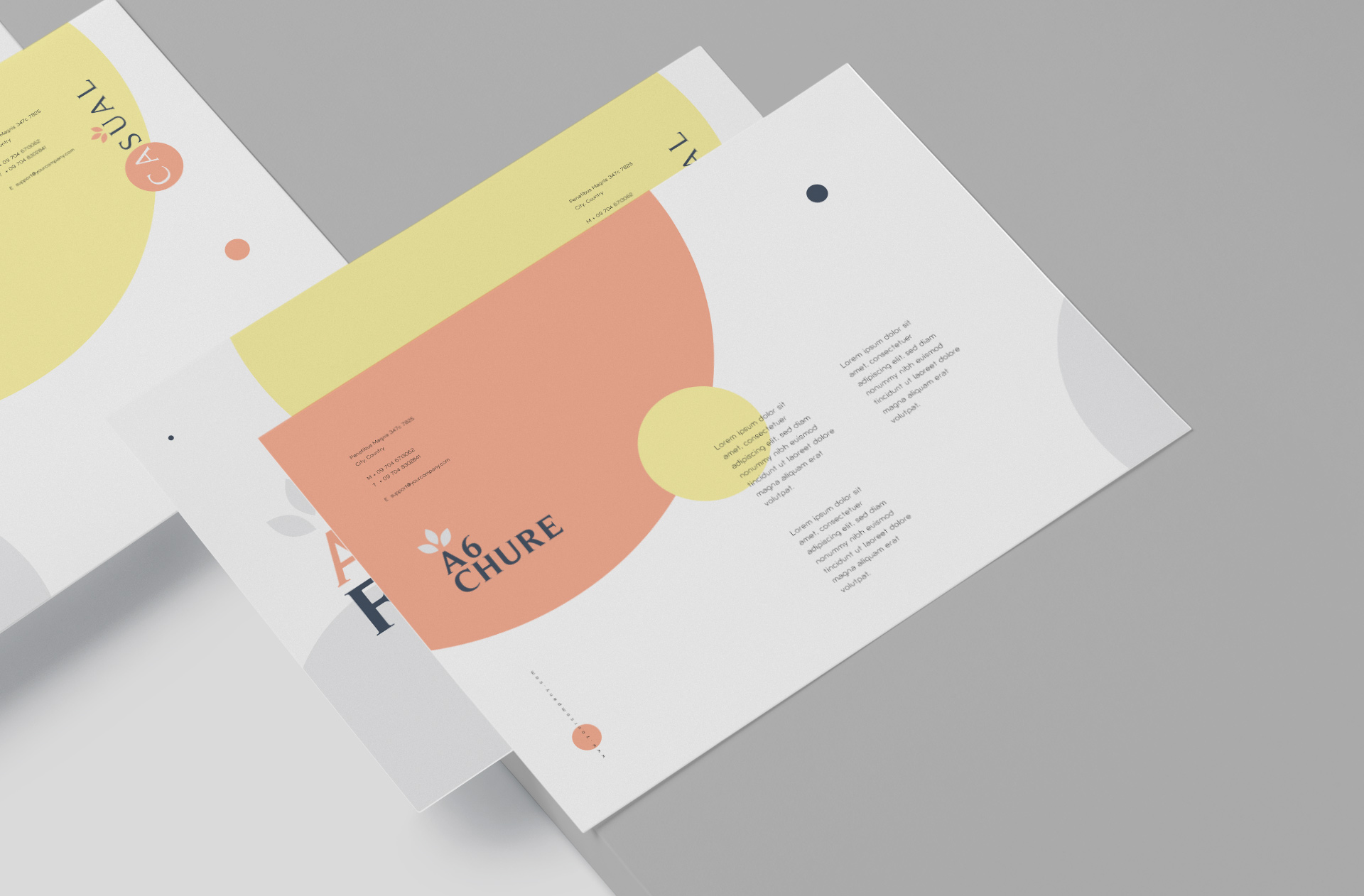 A6 flyer mock-up