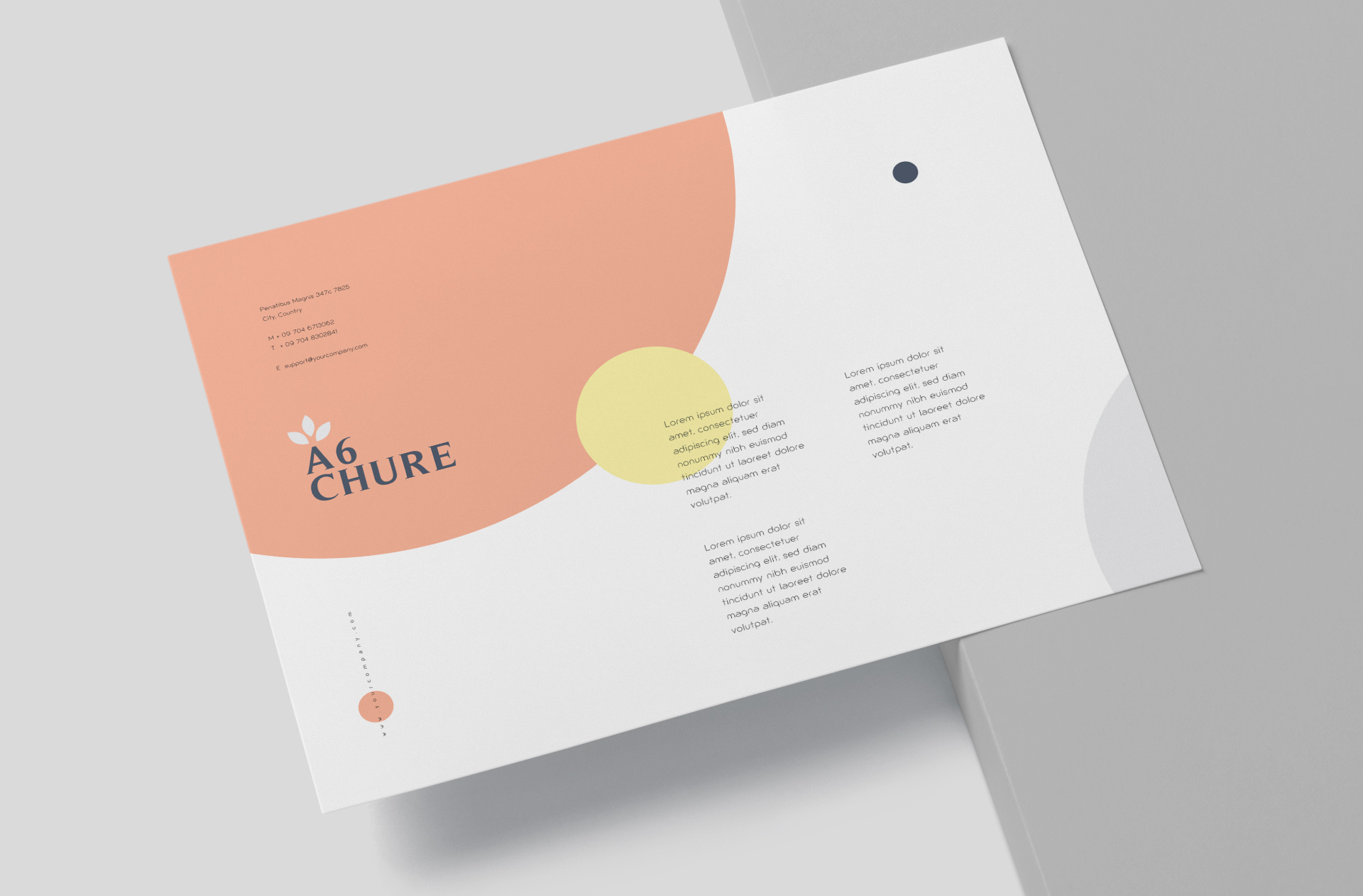 A6 flyer mockup