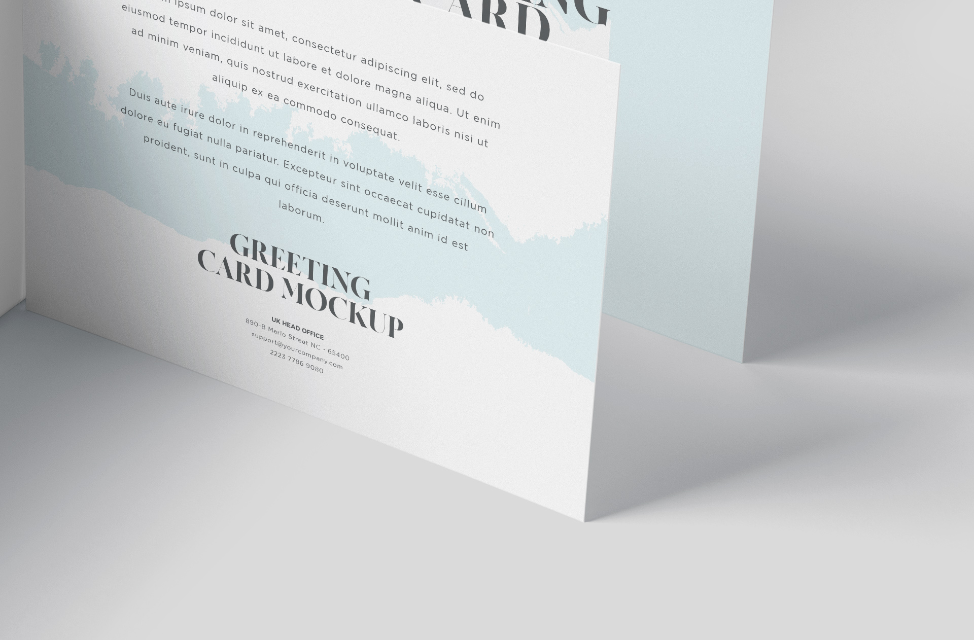 bi-fold card
