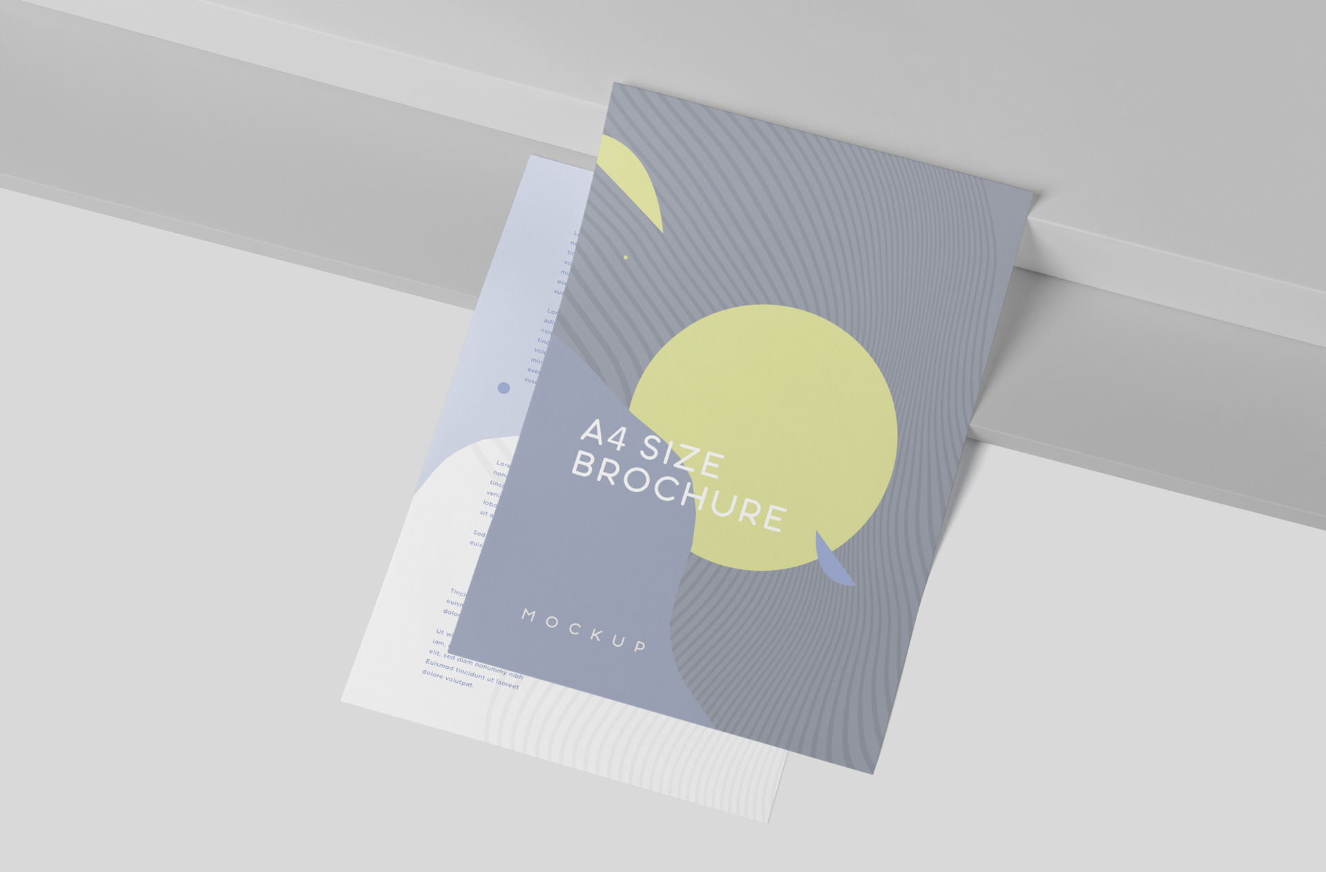 A4 Brochure Mockup – Flat Lay Display
