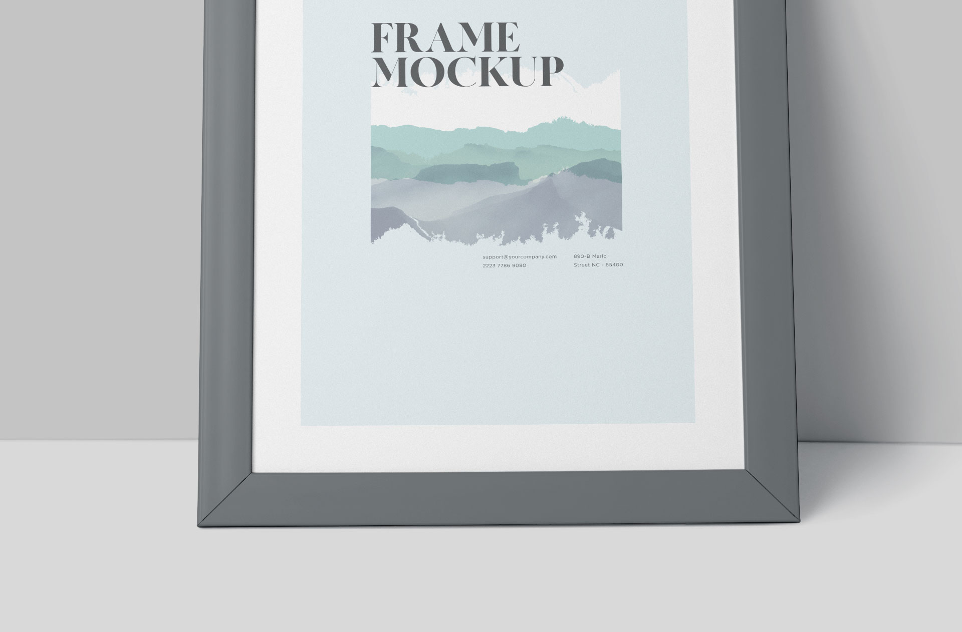 a4 frame mock-up