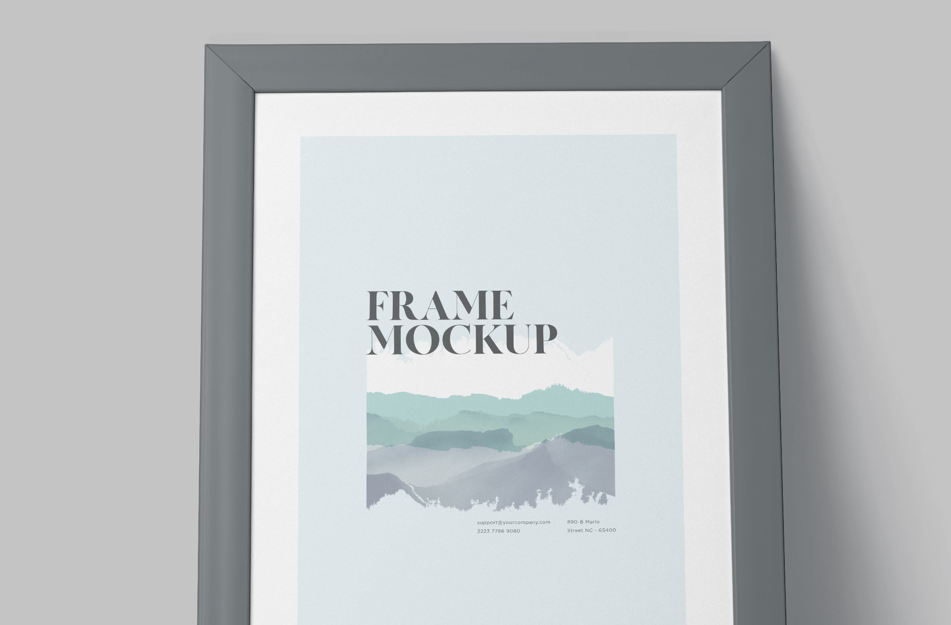 a4 frame mock-up