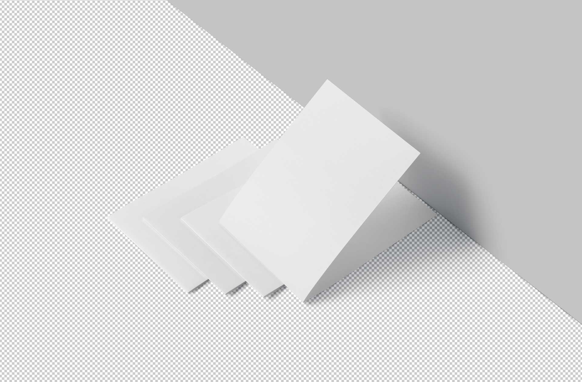 bi-fold invitation mock-up