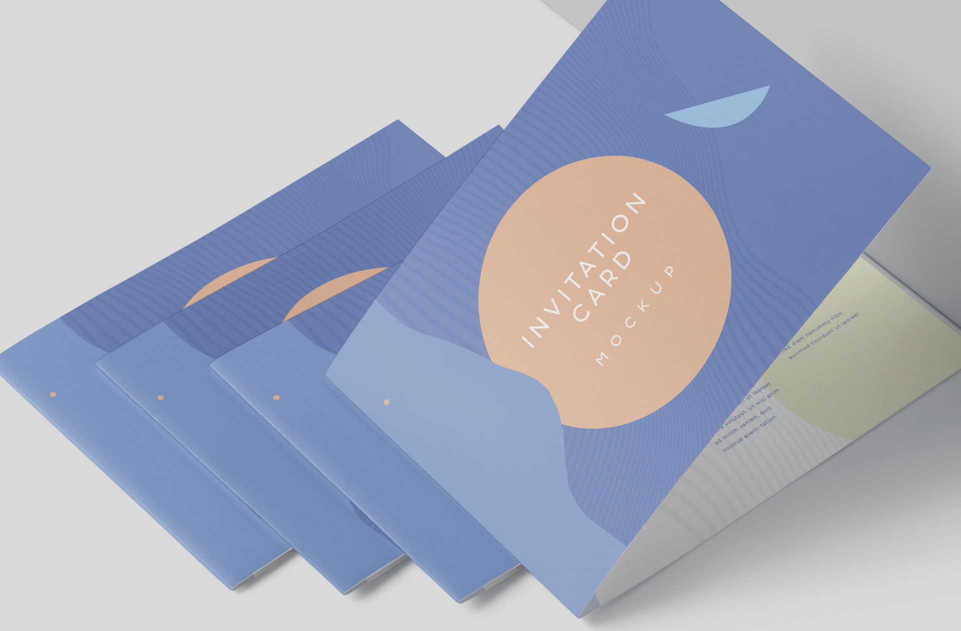 bi-fold invitation mock-up