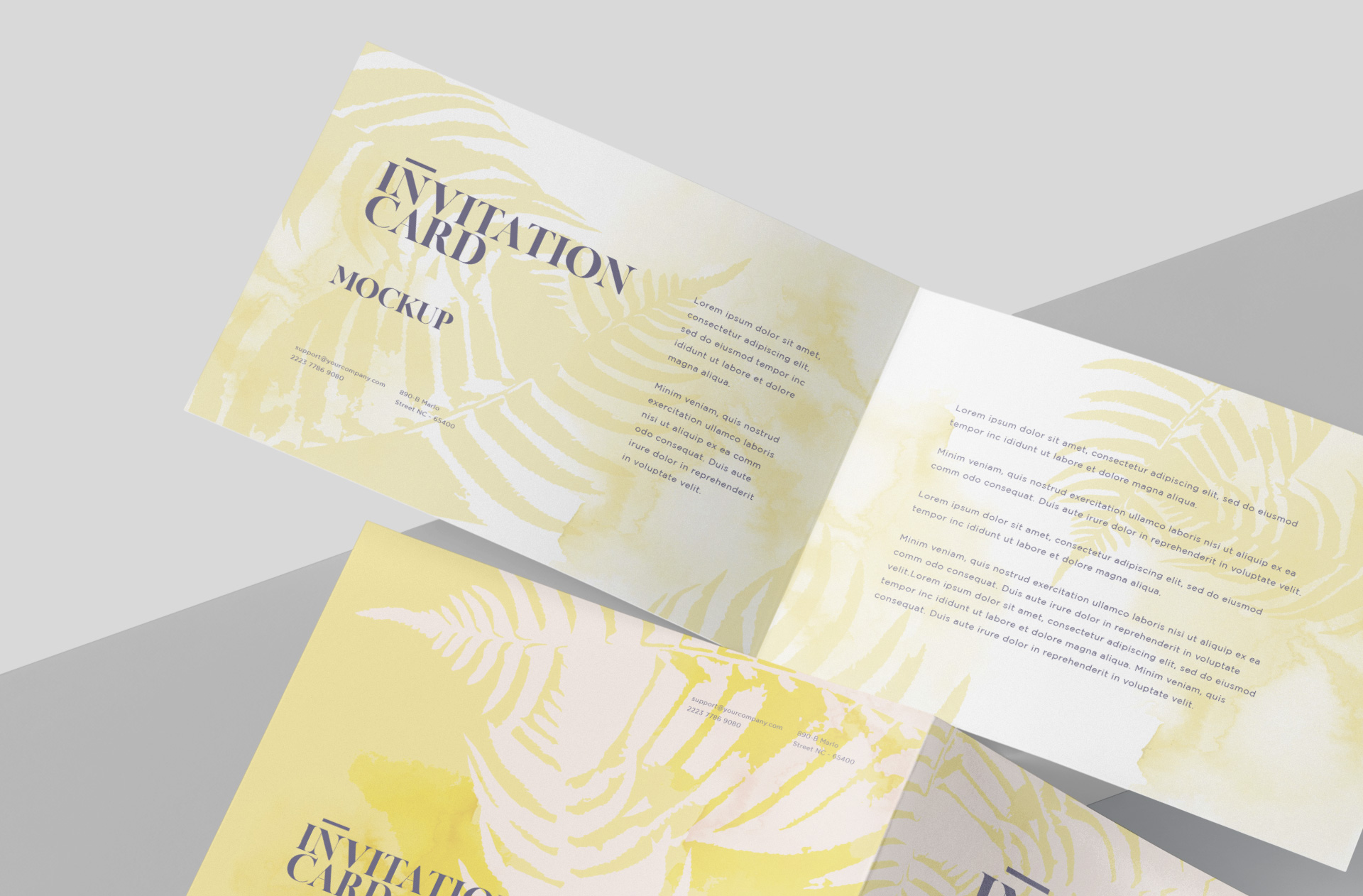 bi-fold invitation