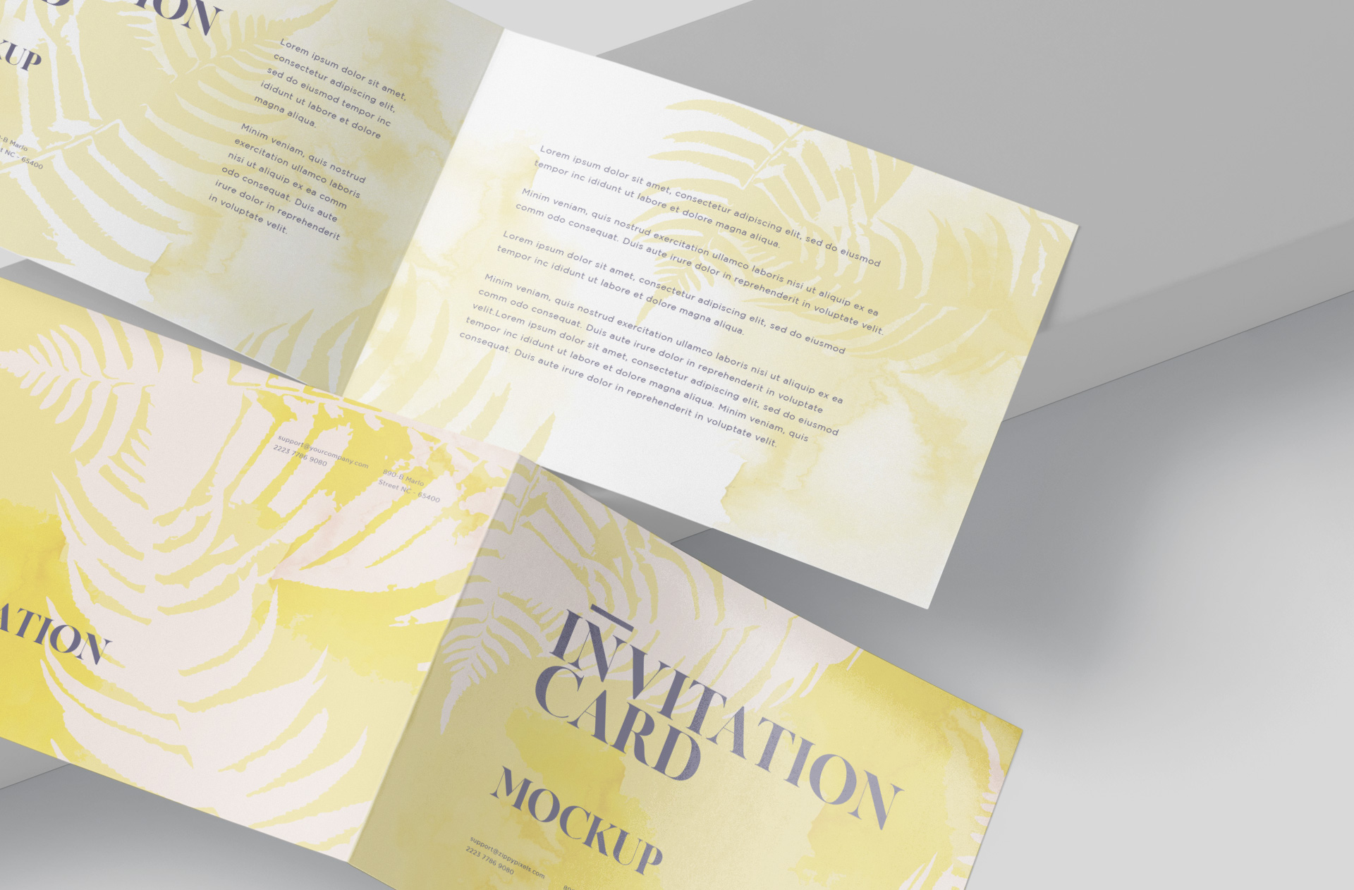 bi-fold invitation