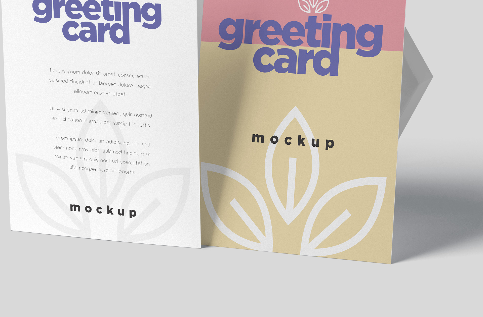 A5 invitation mockup