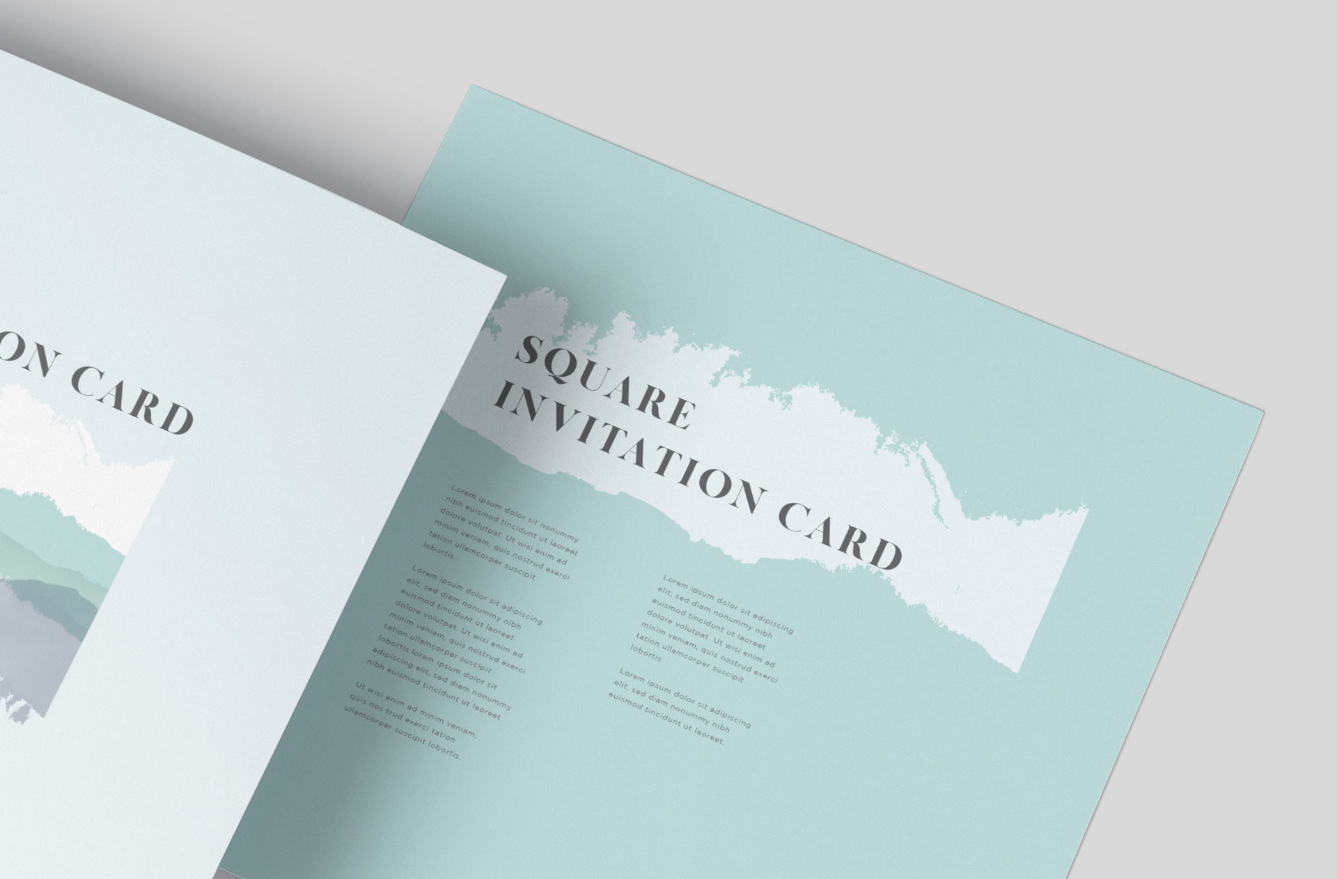 A5 invitation mockup