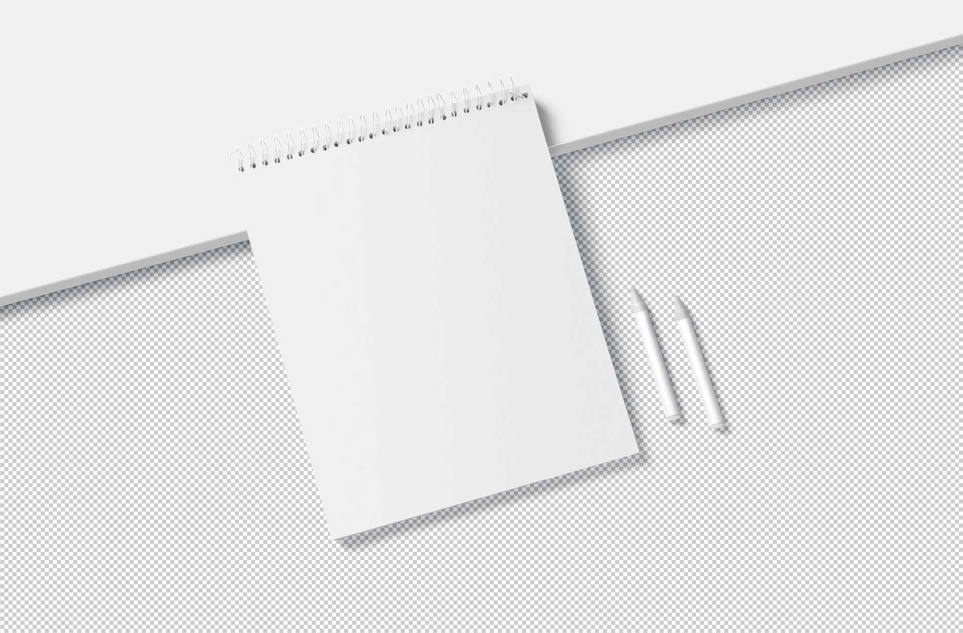 A4 notebook mockup