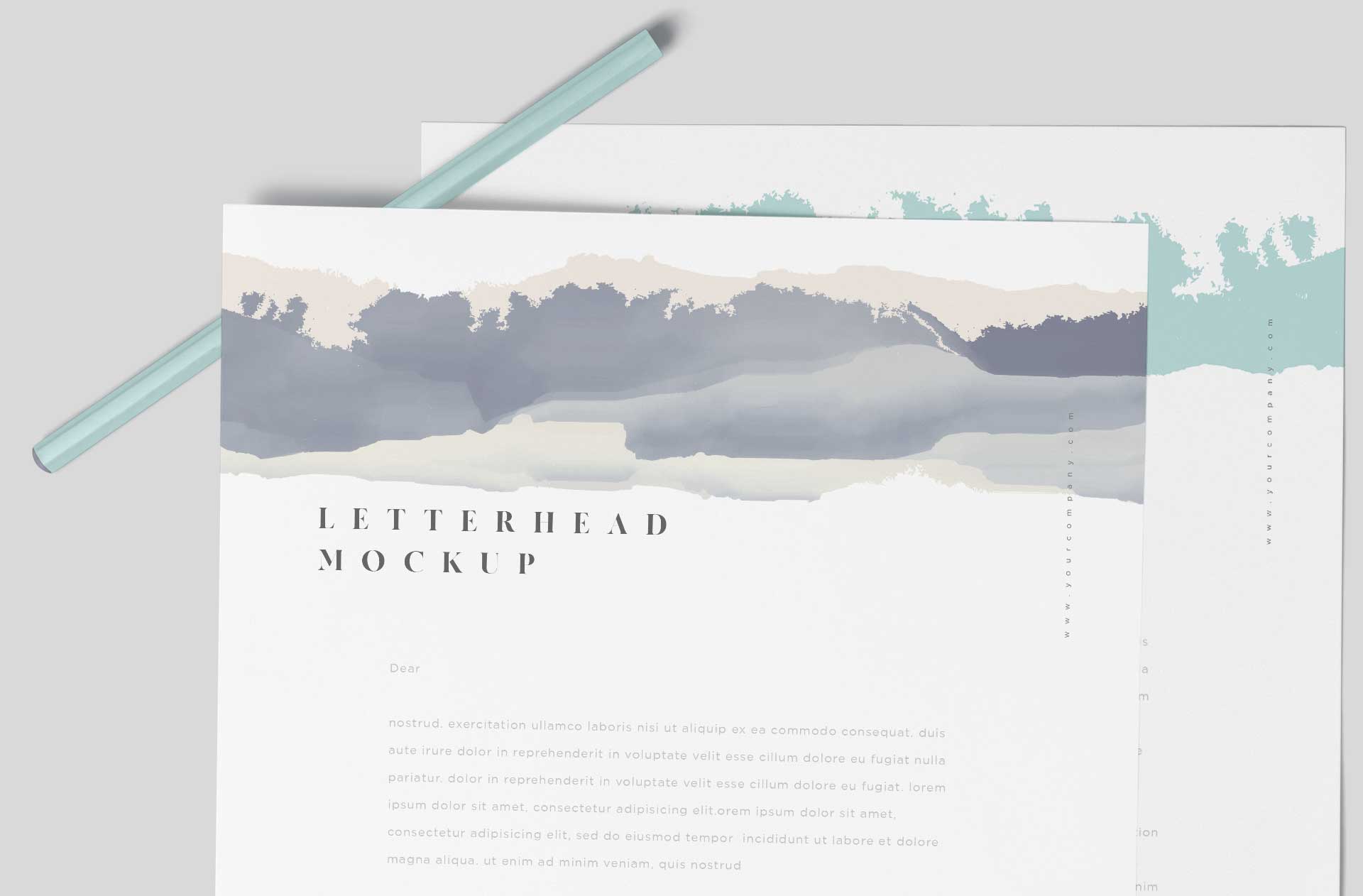branding letterhead PSD