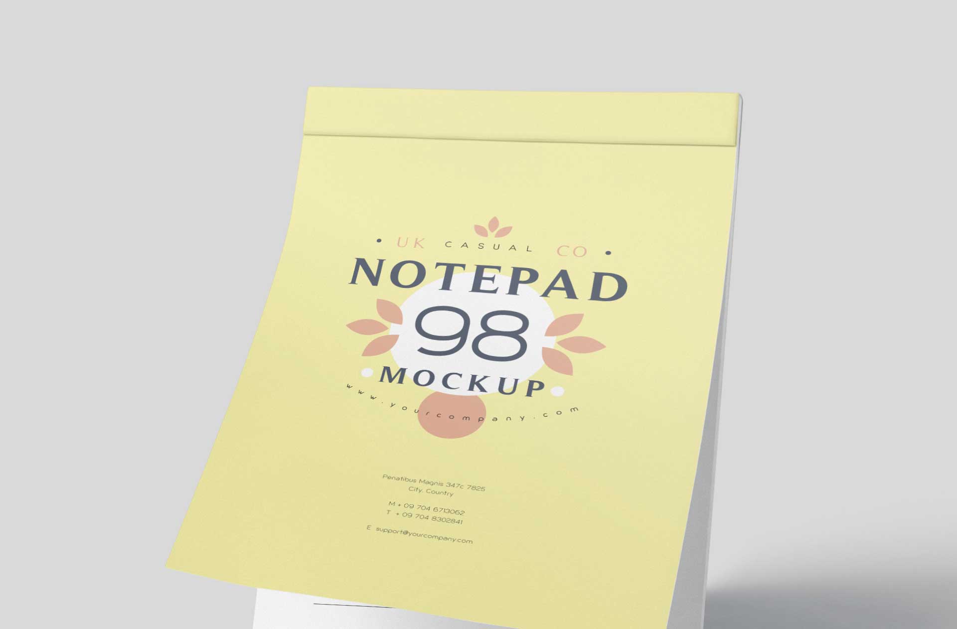notepad mock-up