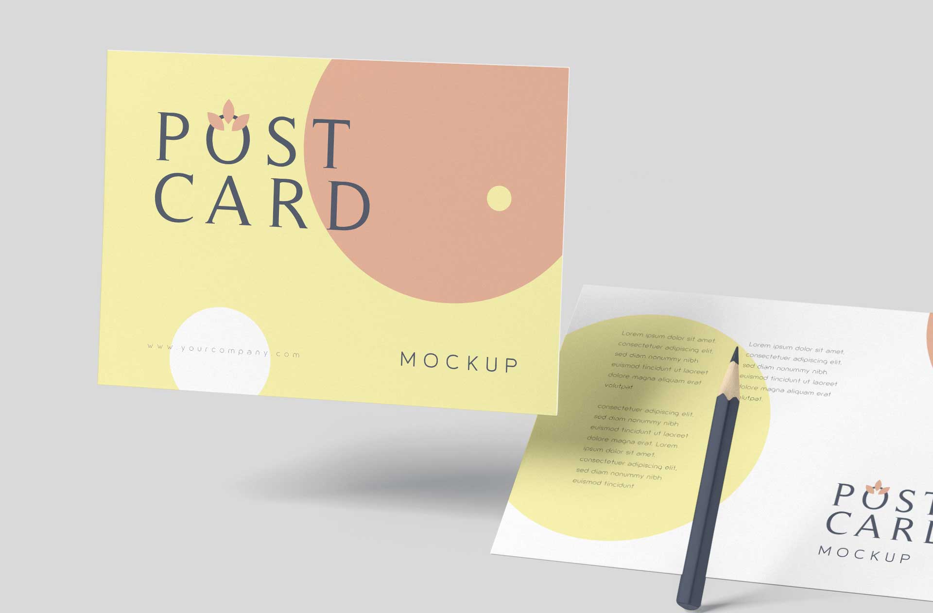 branding postcard mockup