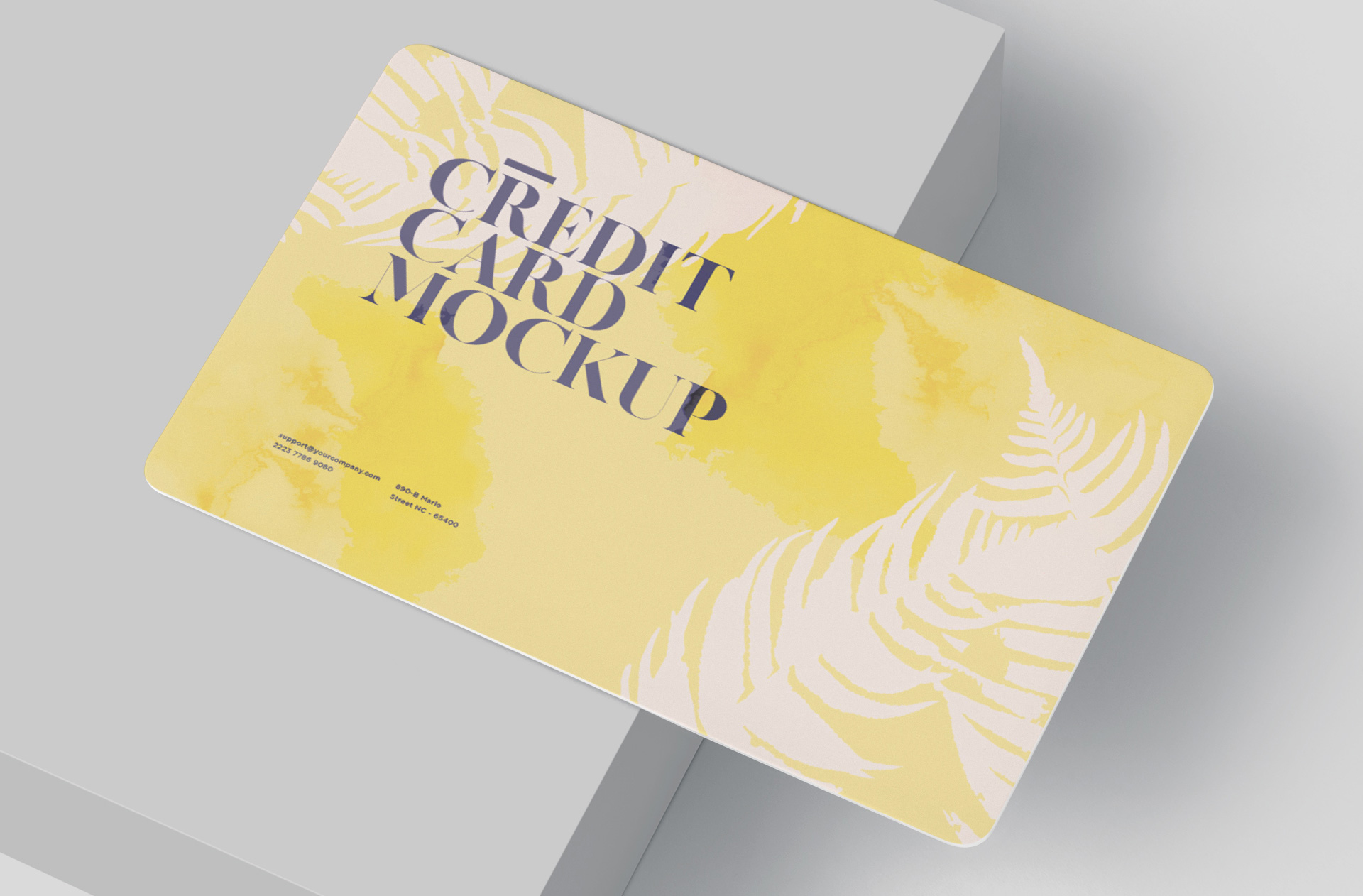 credit card mock-up