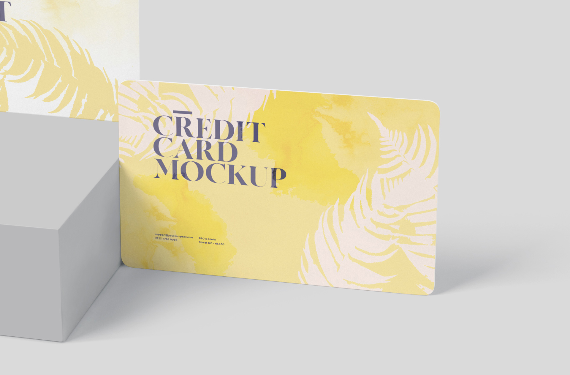 credit card mock-up