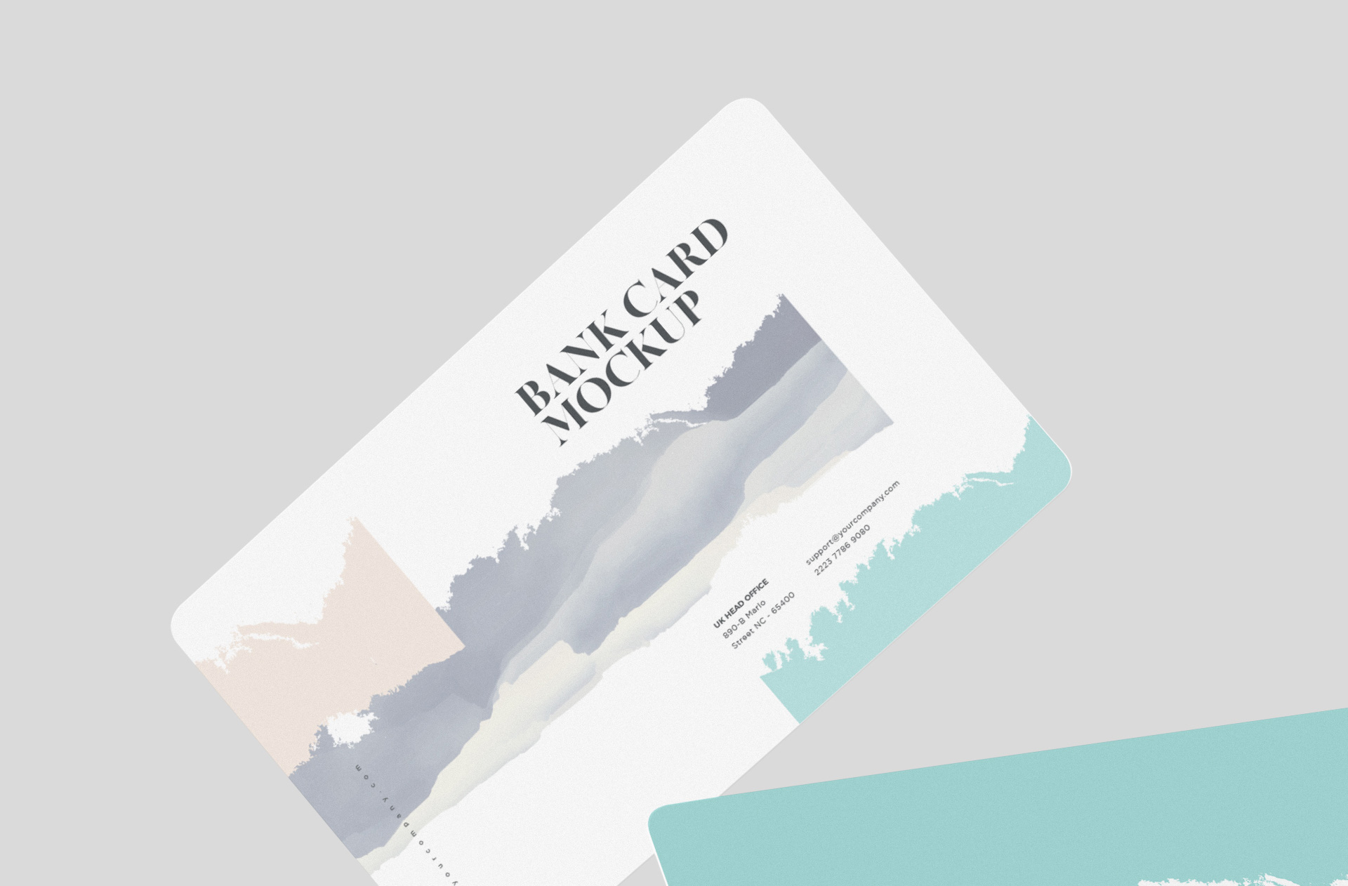 bank card mock-up