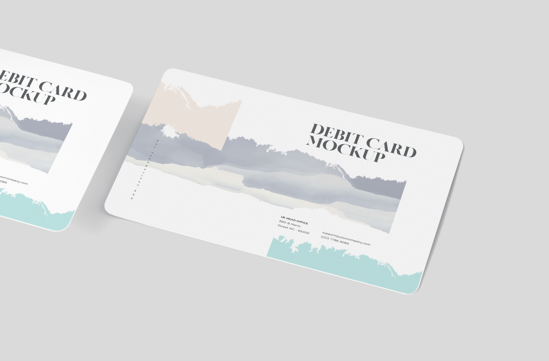 debit card mock-up