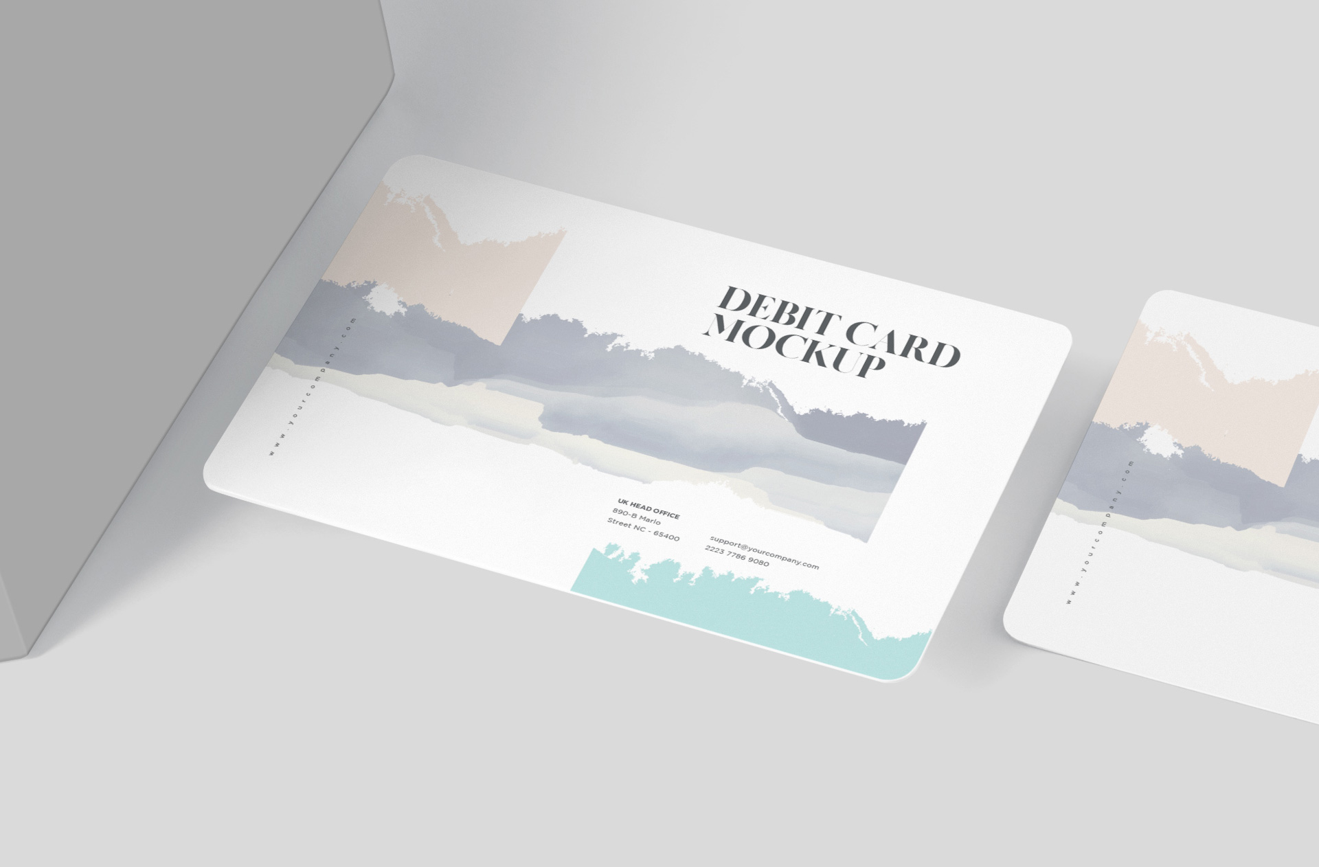 debit card mock-up
