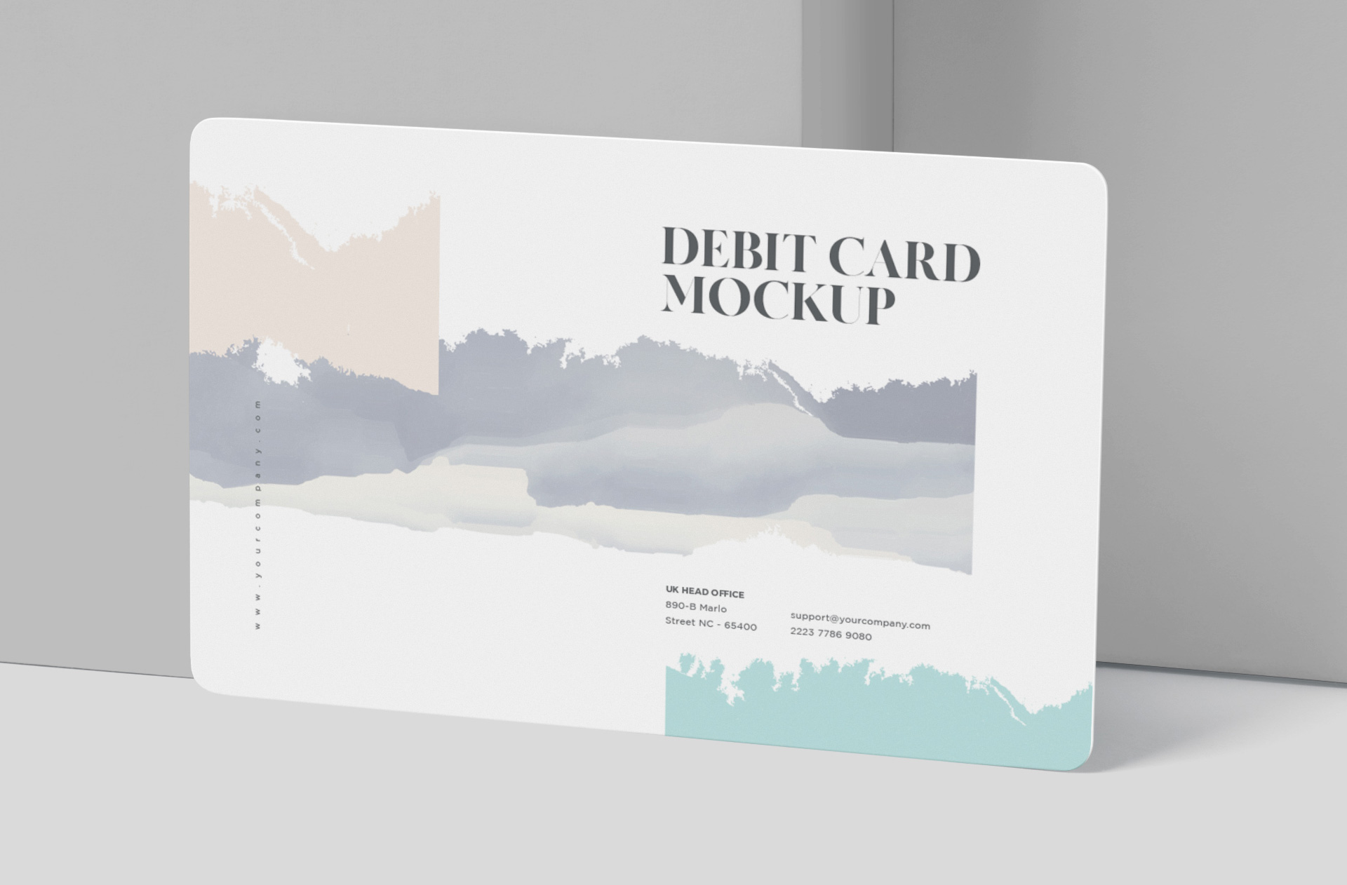 debit card mock-up
