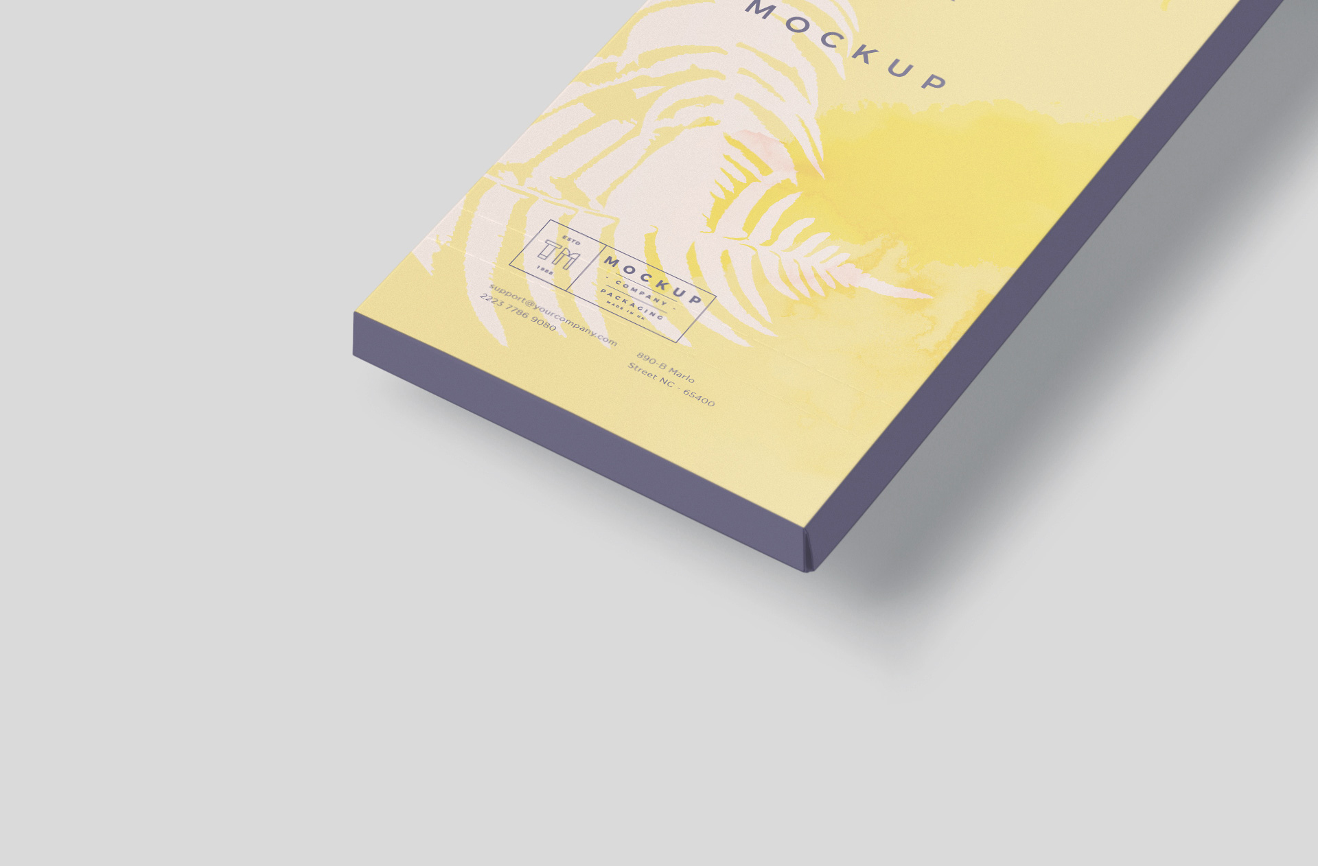 candy bar label mockup