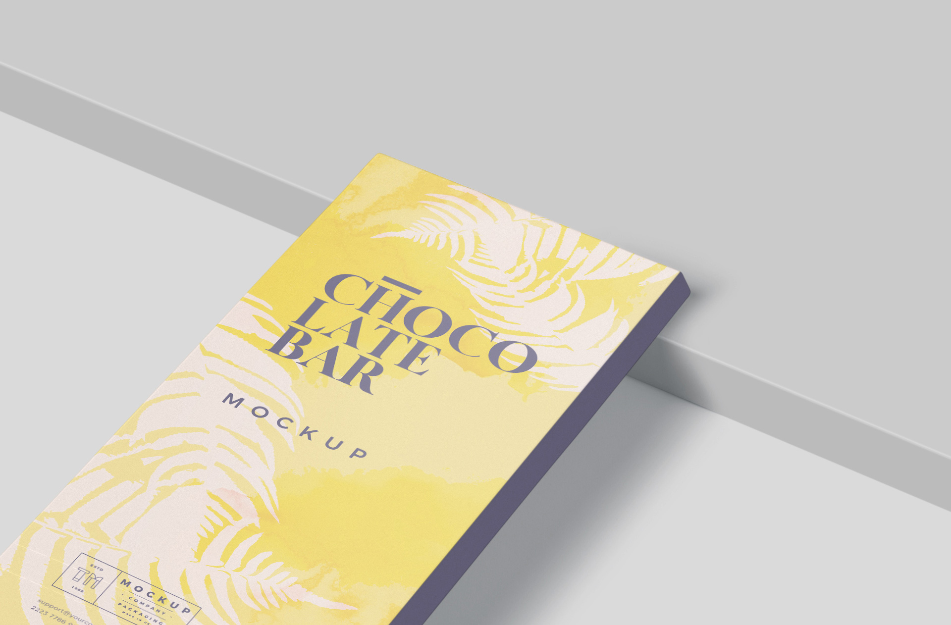 candy bar label mockup
