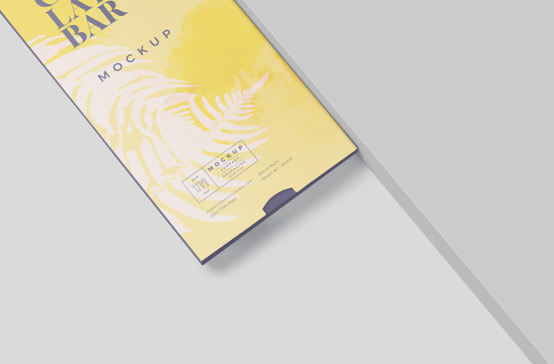 chocolate bar mock-up