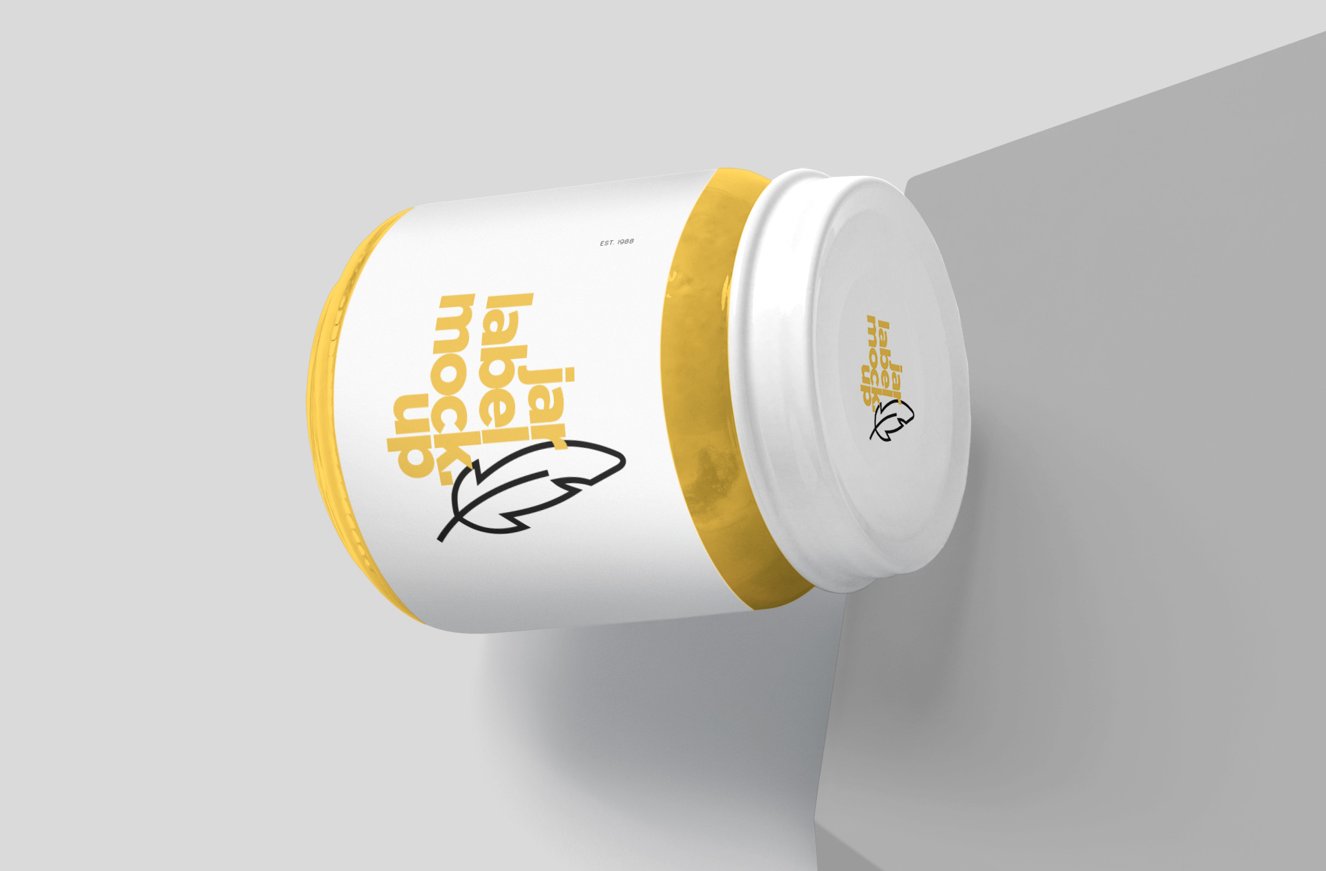 editable food branding PSD