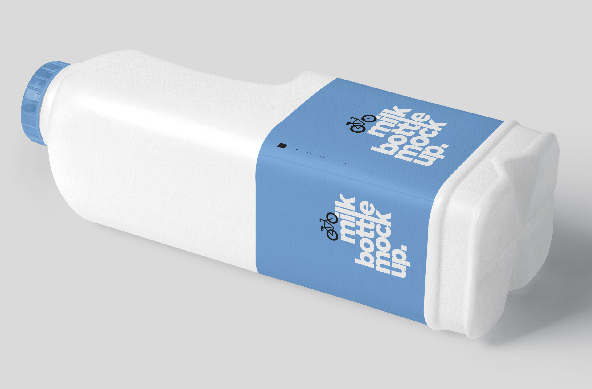 editable milk label PSD