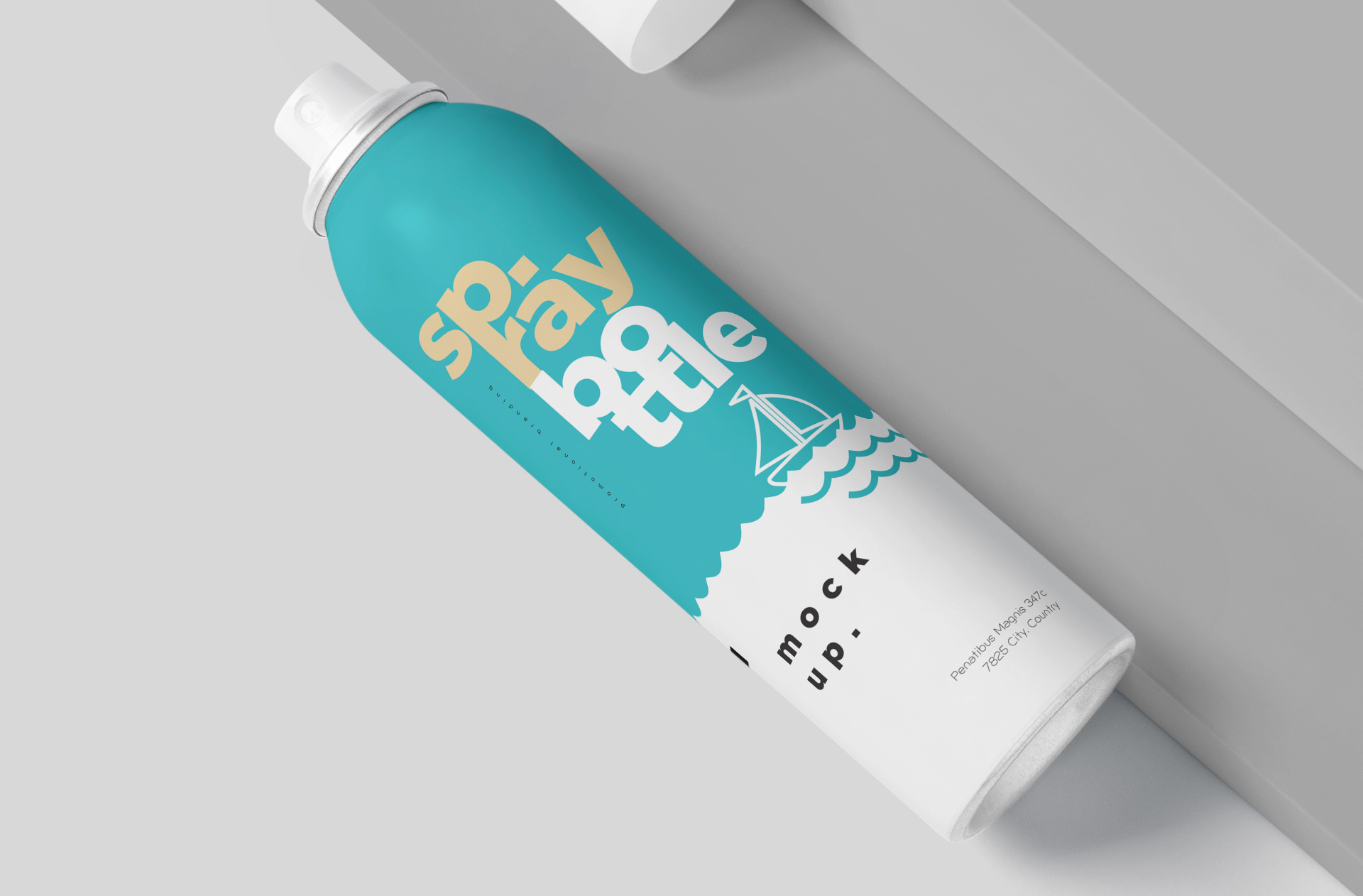sleek cosmetic bottle PSD