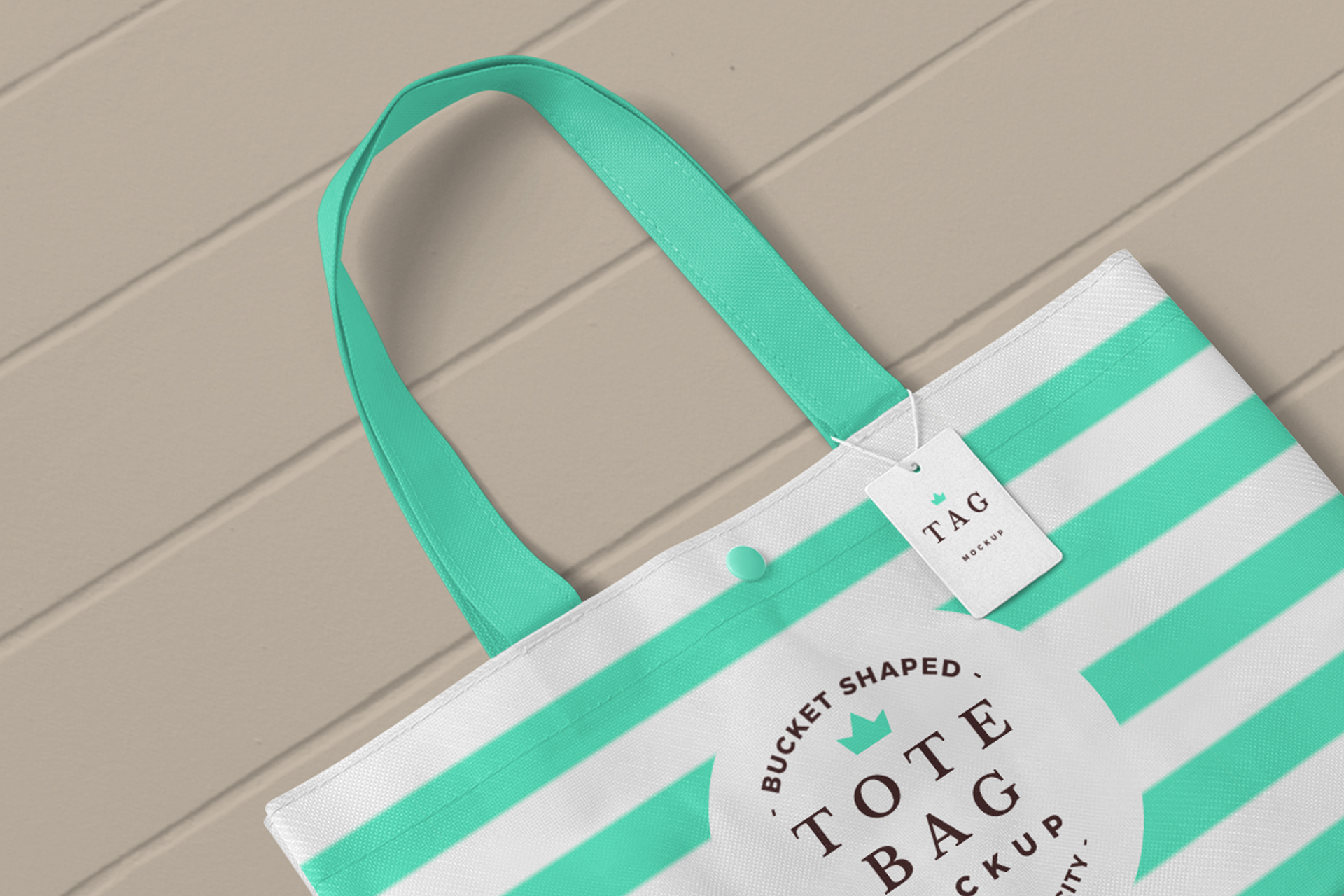 branded shopping bag mockup