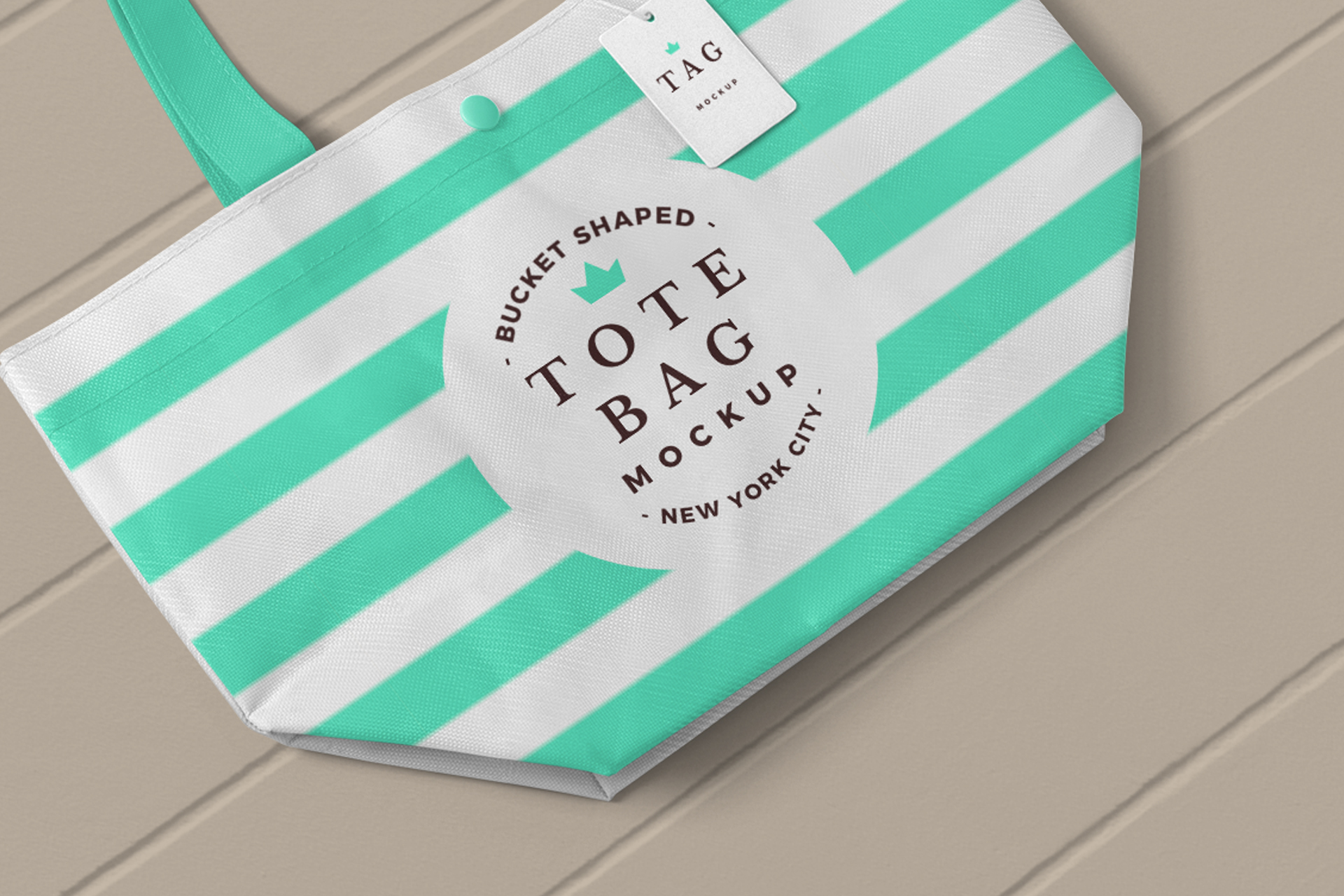branded shopping bag mockup