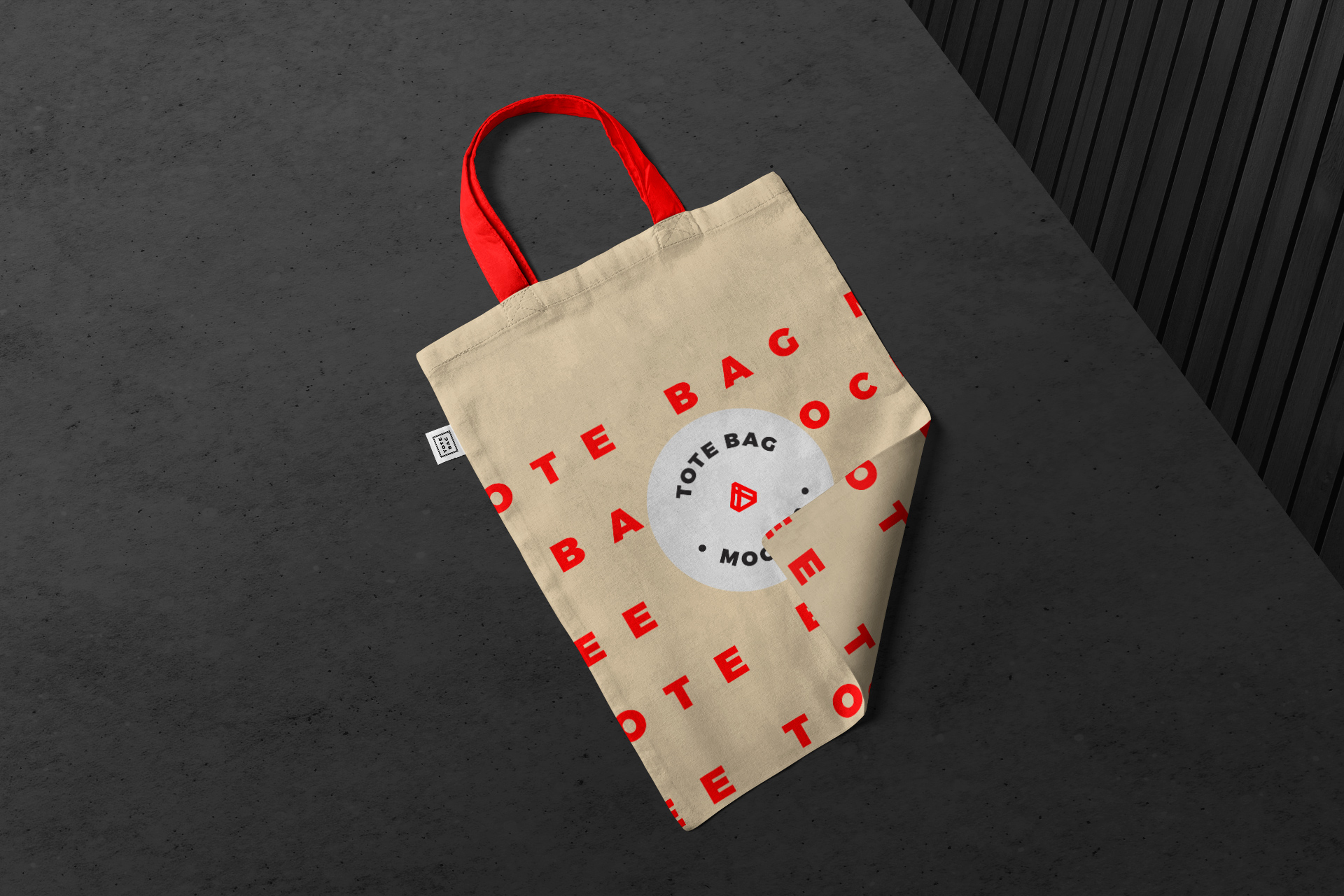 Stylish Cotton Tote Bag Mockup with Customizable Design