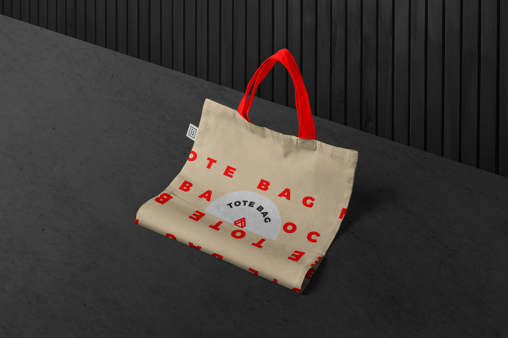 High-Resolution Canvas Tote Bag Branding Mockup