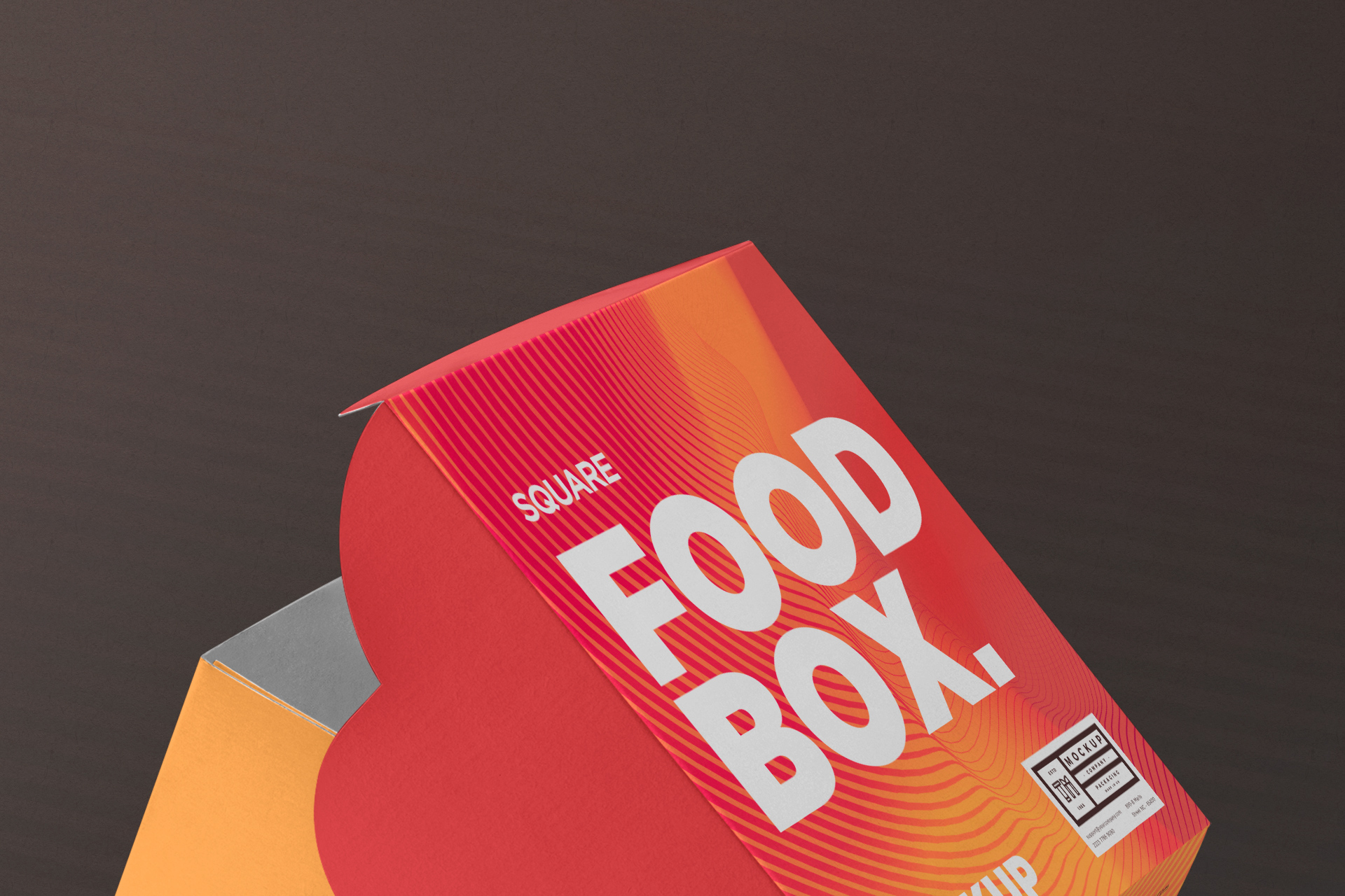 3D food packaging mock-up