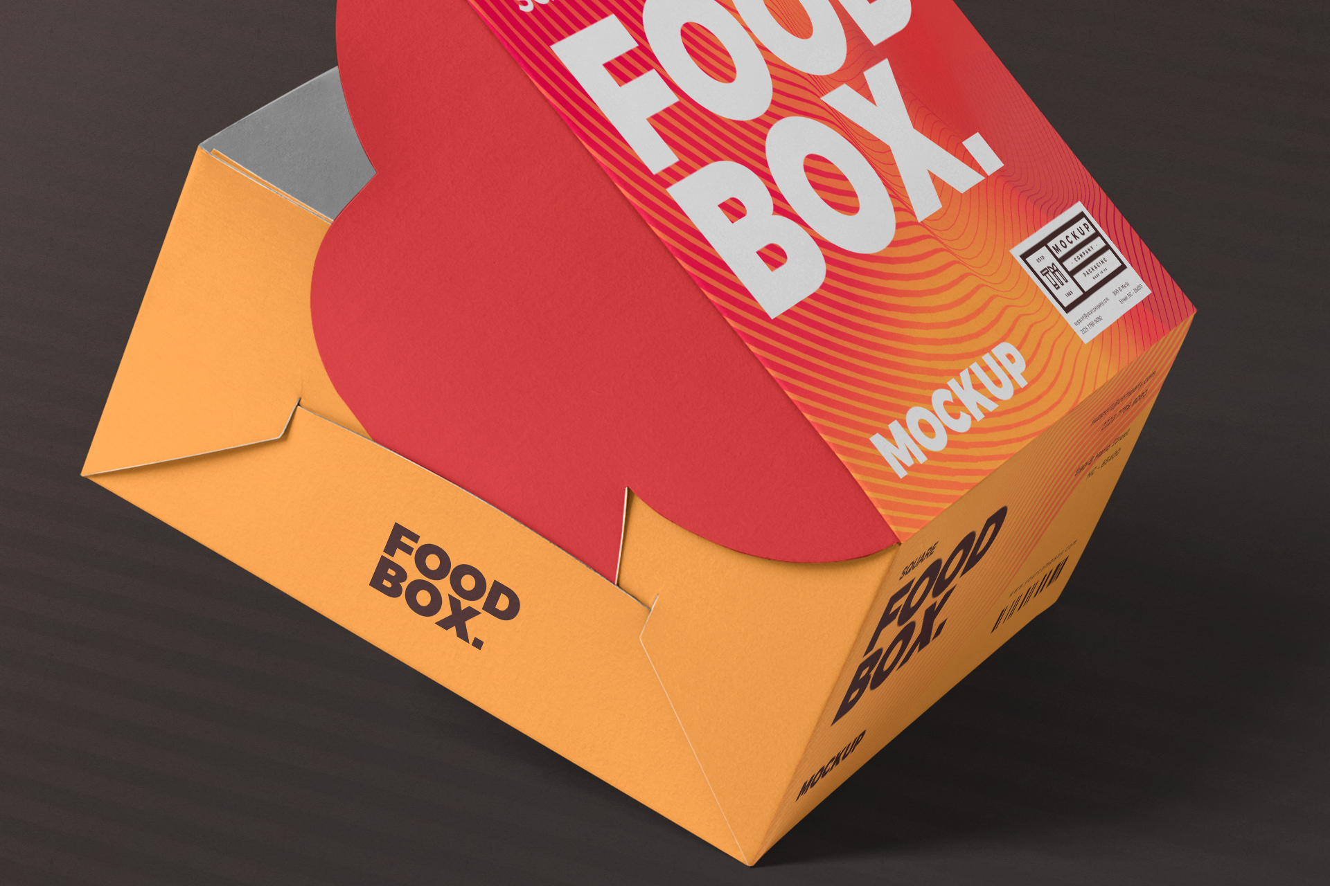 3D food packaging mock-up